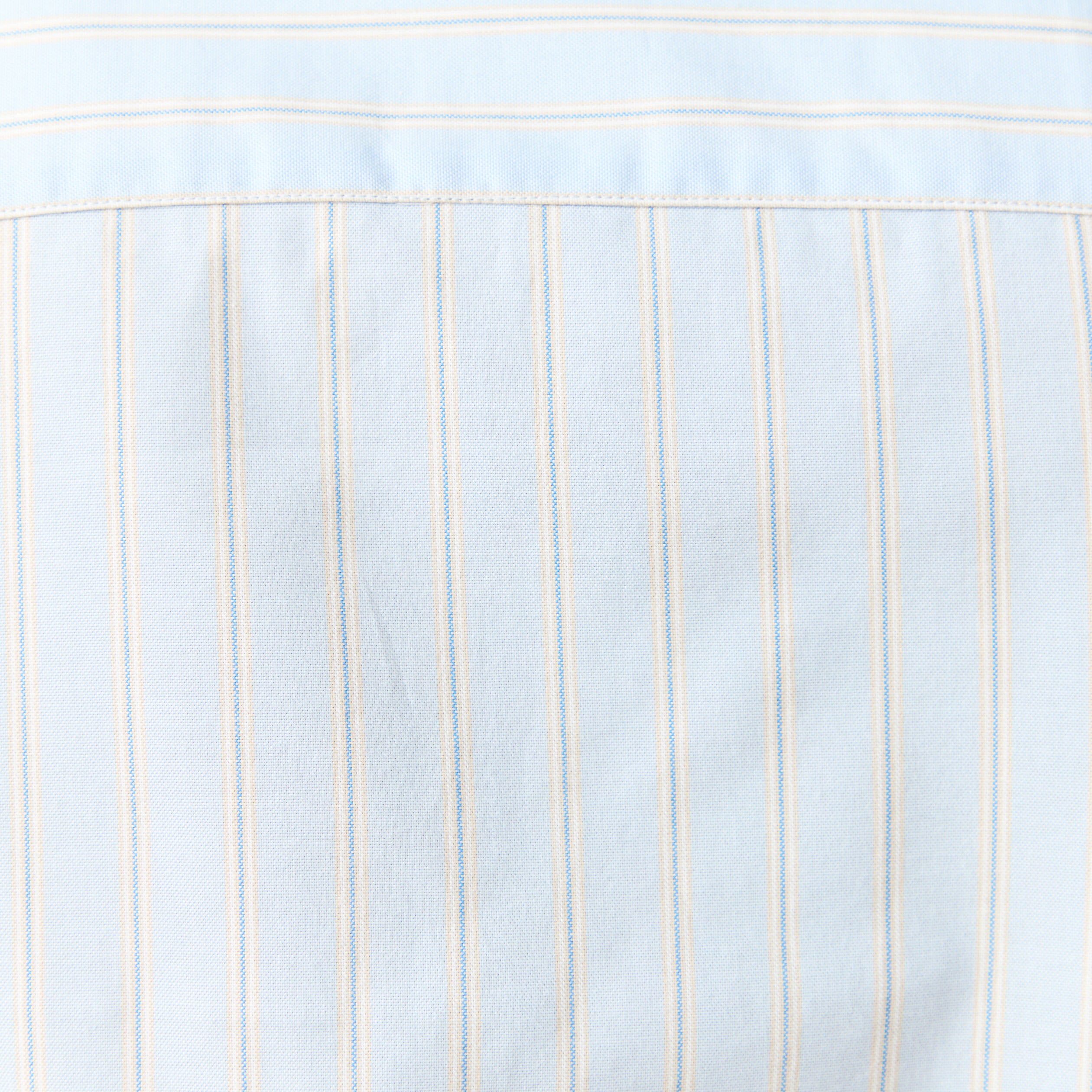 Chemise en coton manches longues bleu ciel homme