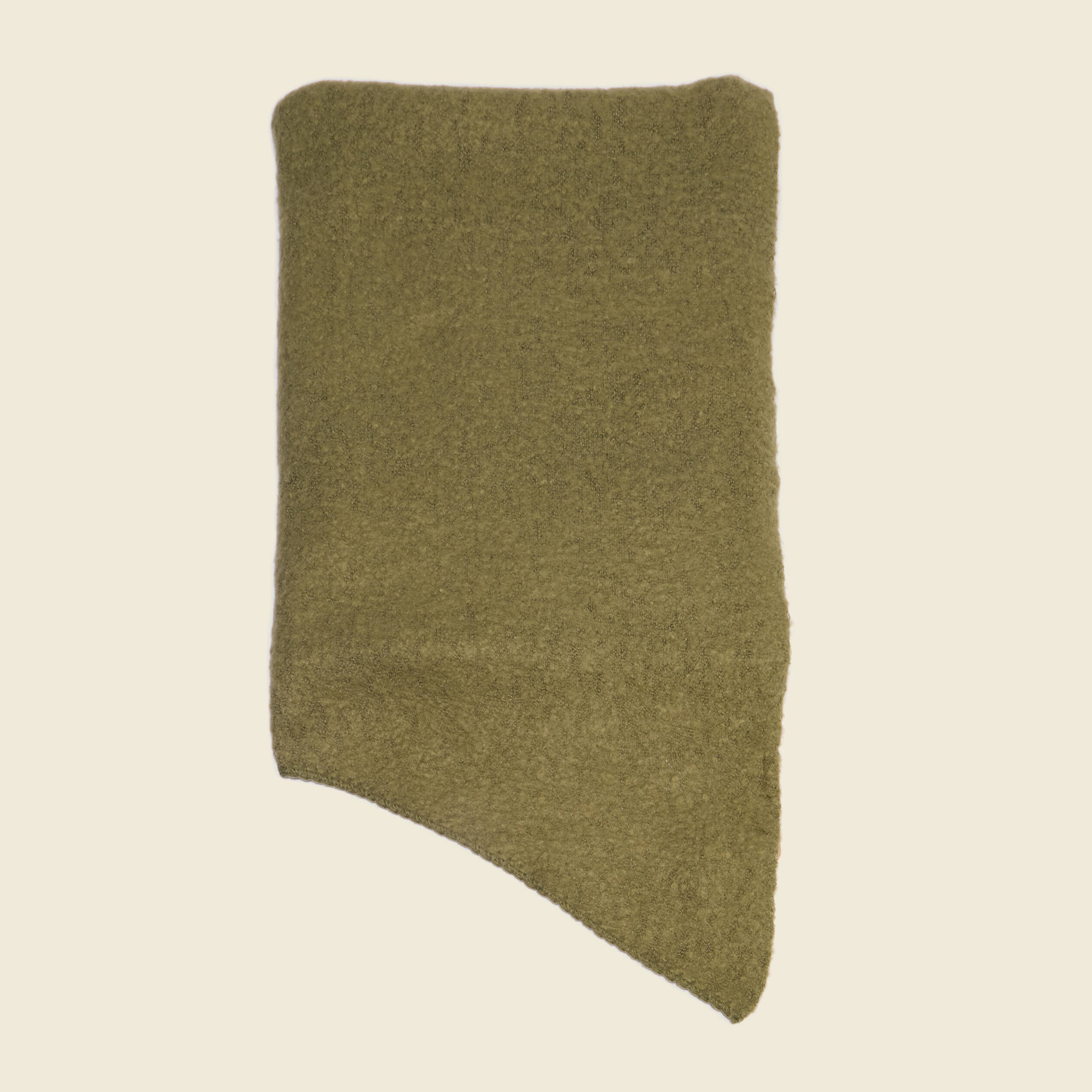 &Eacute;charpe maille duveteuse vert kaki femme