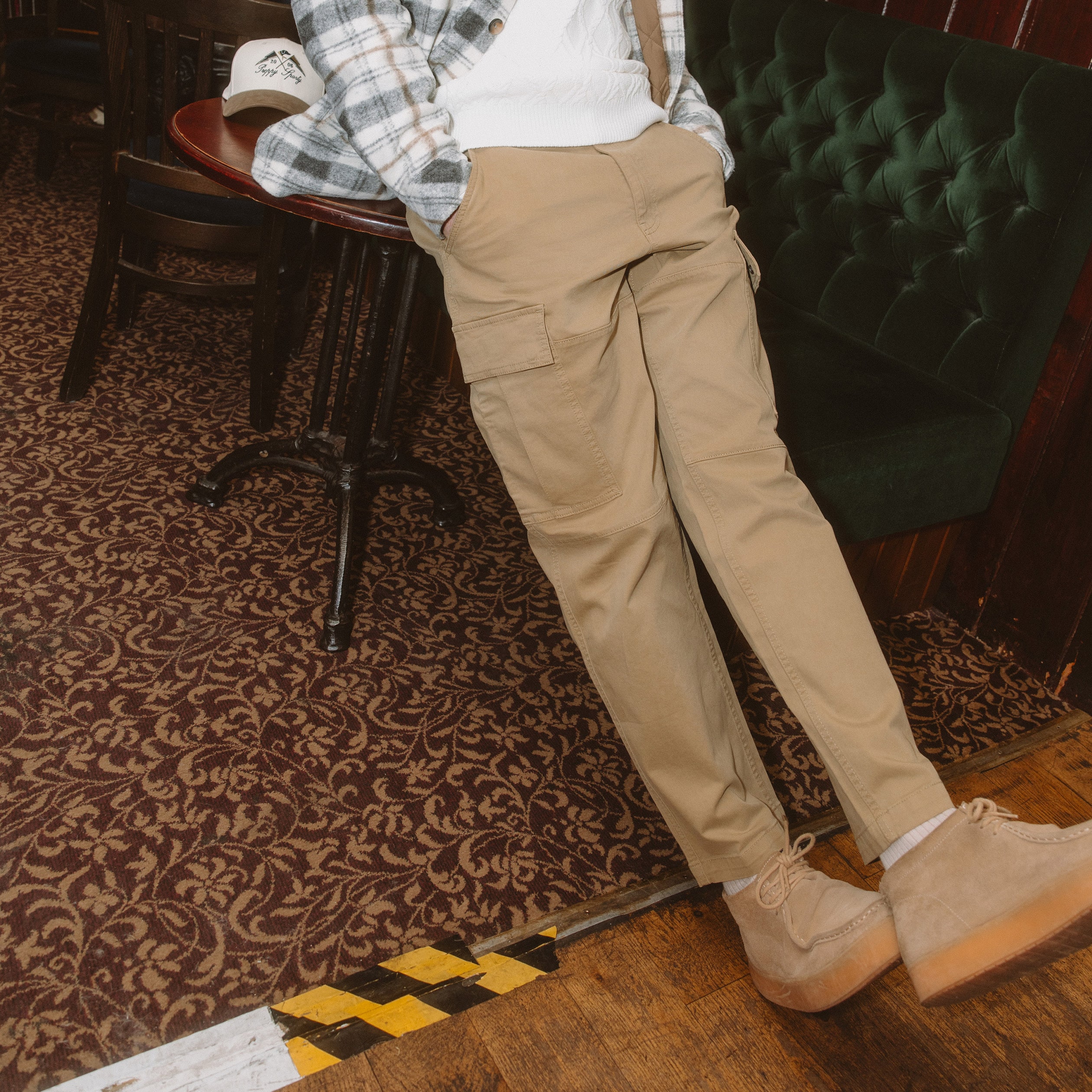 Cargo battle longueur 32 beige homme