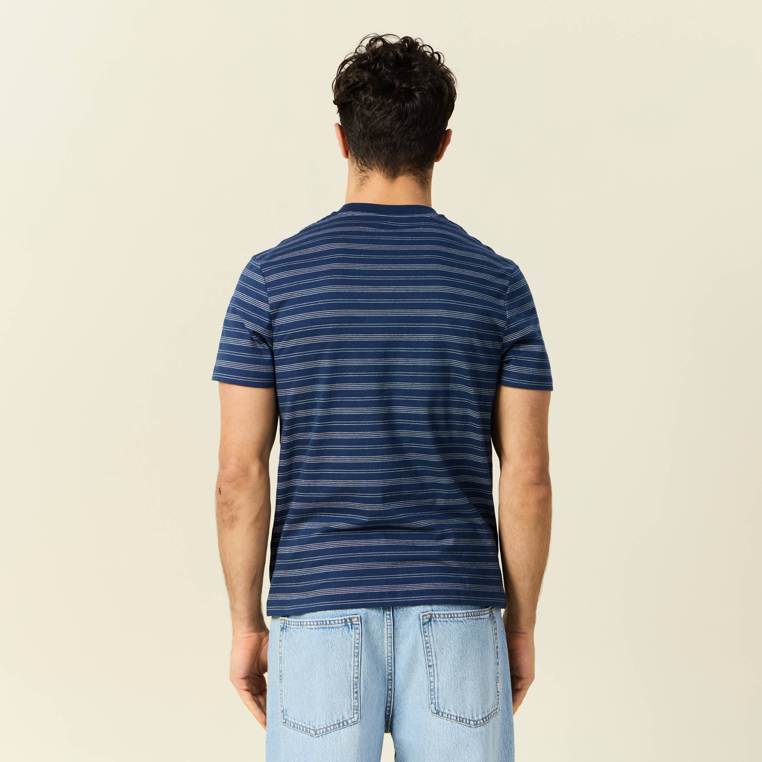 t shirt manches courtes bleu marine homme T-shirt manches courtes bleu marine homme