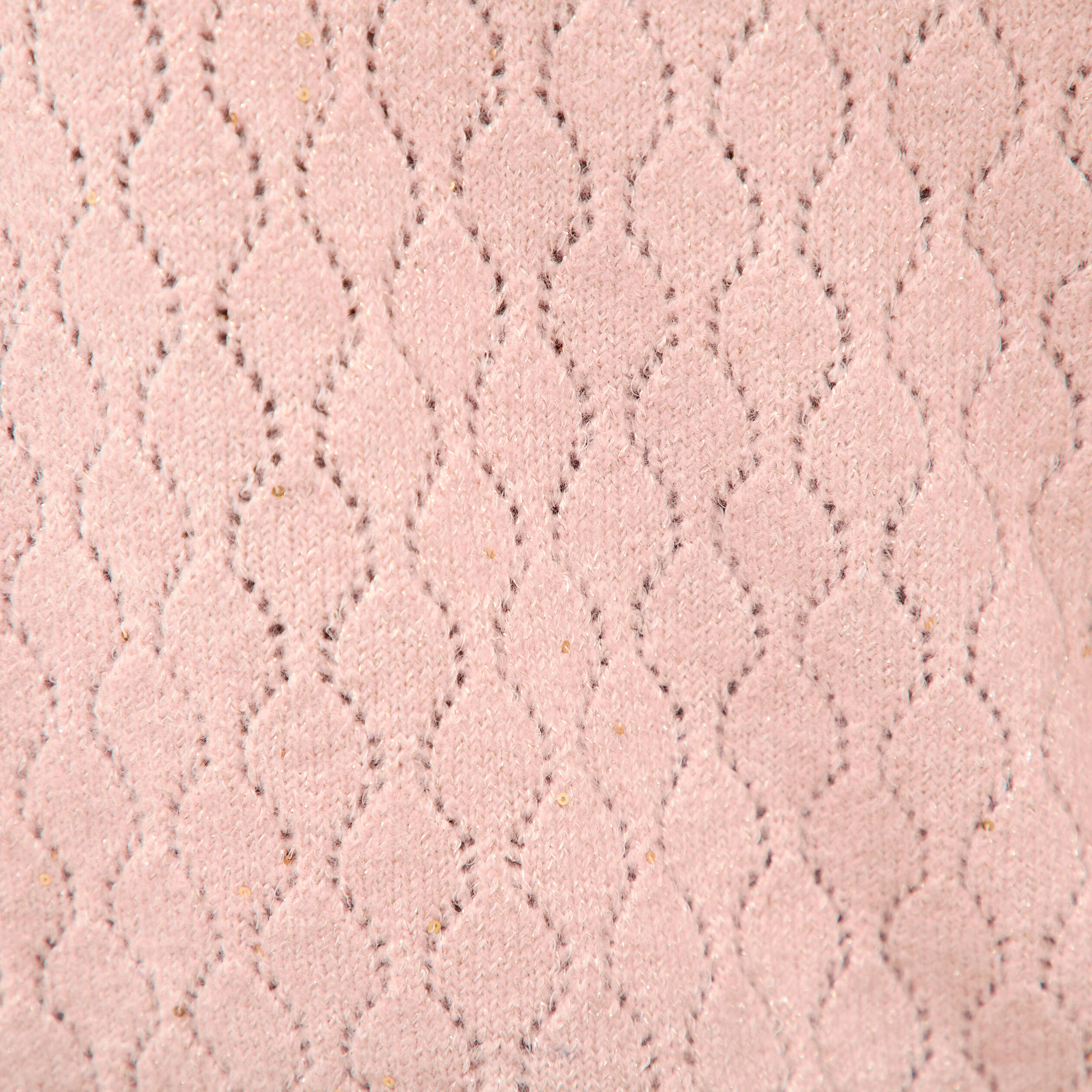 Pull oversize col v manches longues rose pastel femme