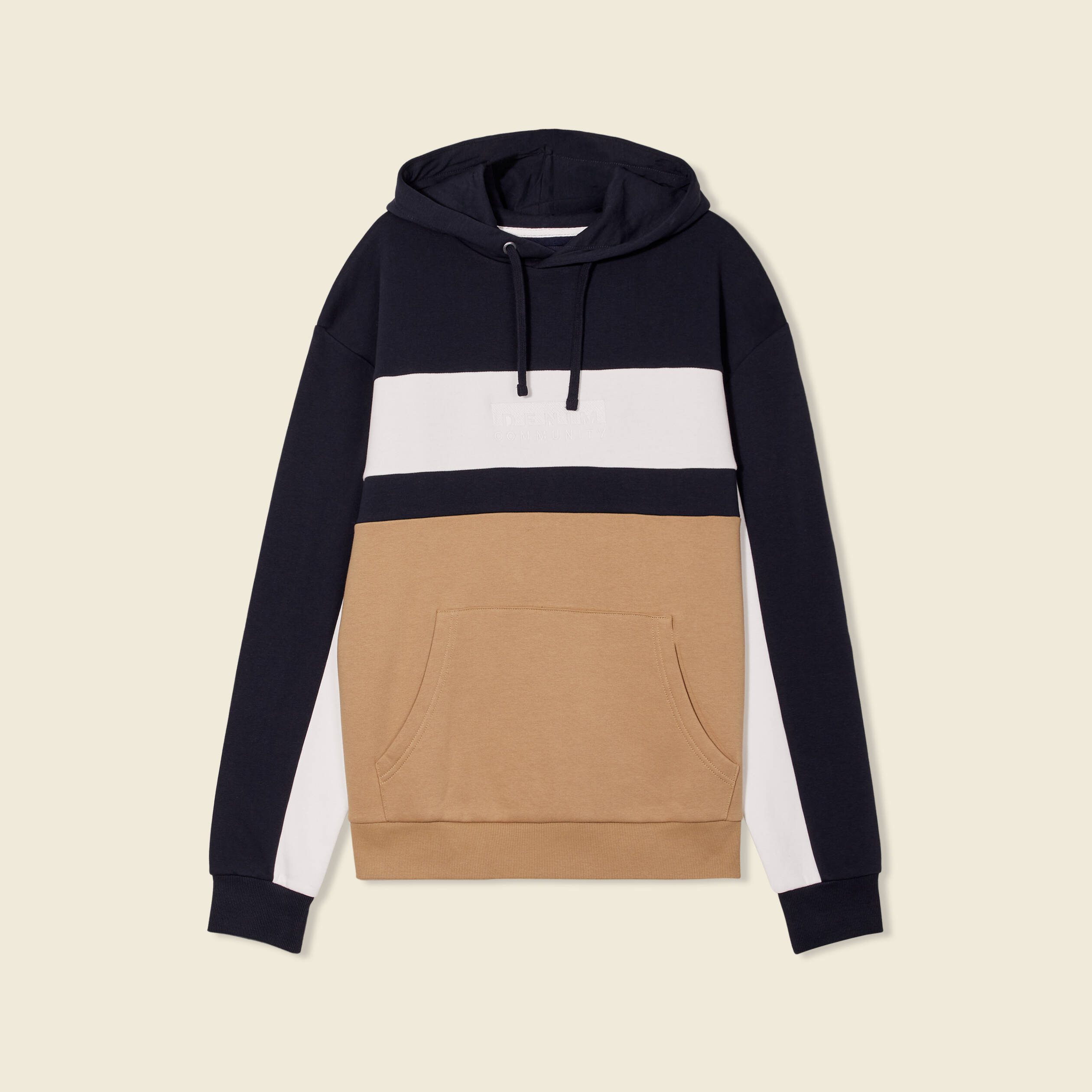 sweat a capuche 1 poche bleu marine homme Sweat à capuche 1 poche bleu marine homme