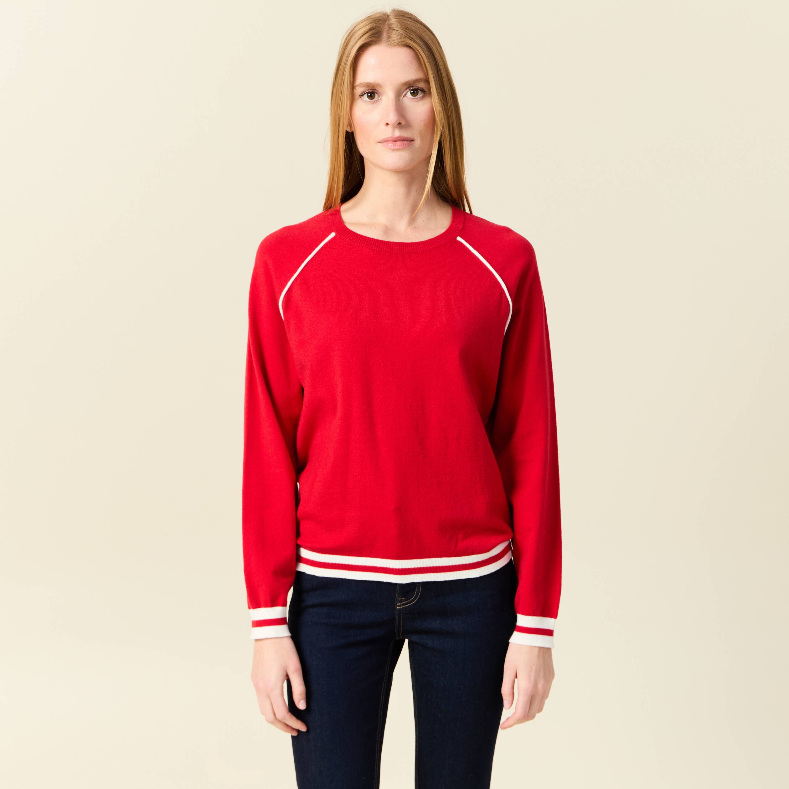 pull manches longues rouge femme Pull manches longues rouge femme