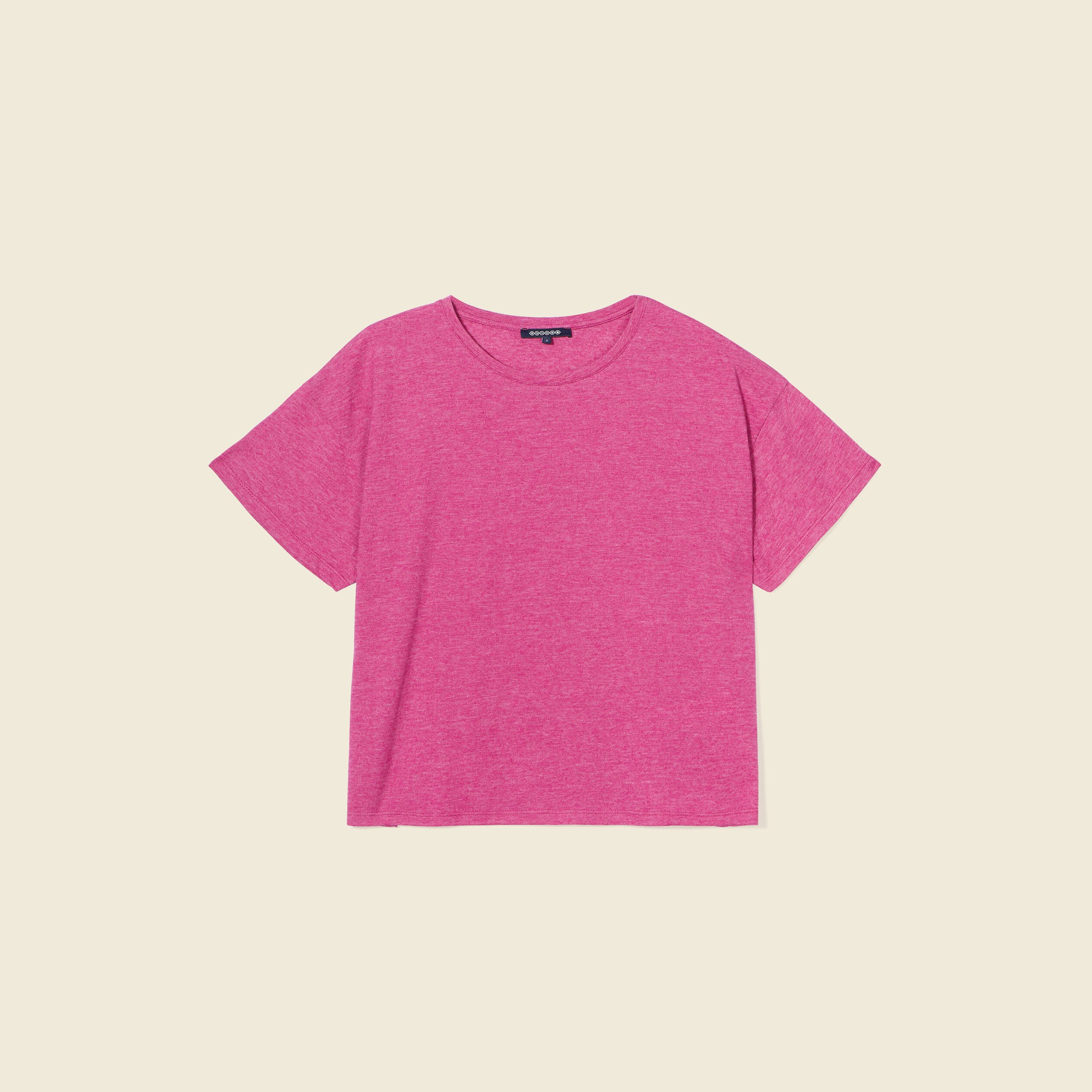 t shirt manches courtes violet clair femme T-shirt manches courtes violet clair femme