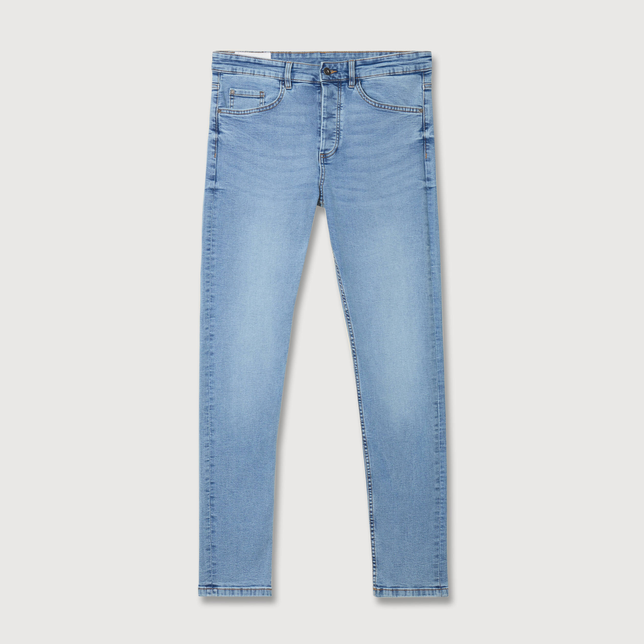Jeans skinny tapered denim bleach homme