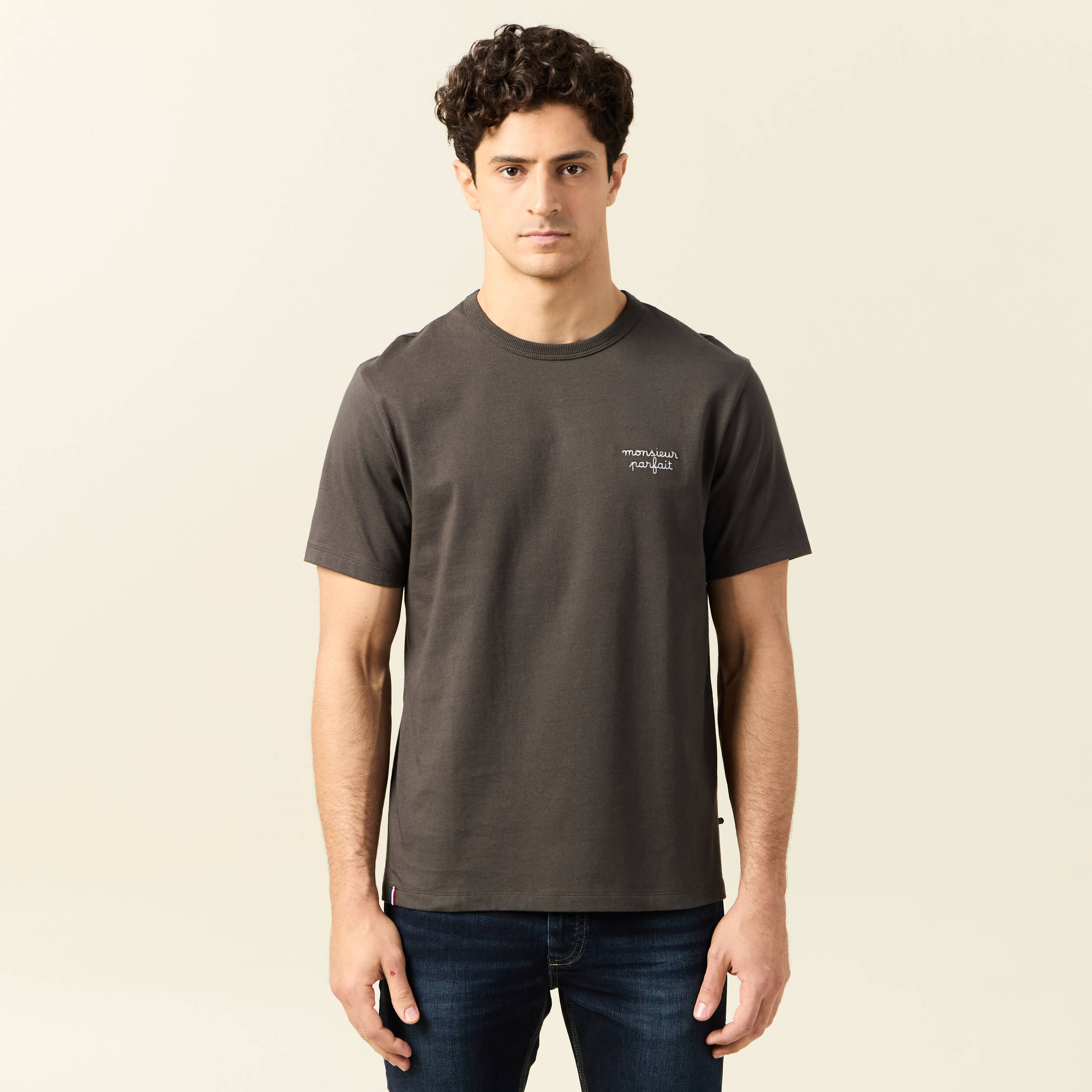 T-shirt manches courtes vert kaki homme