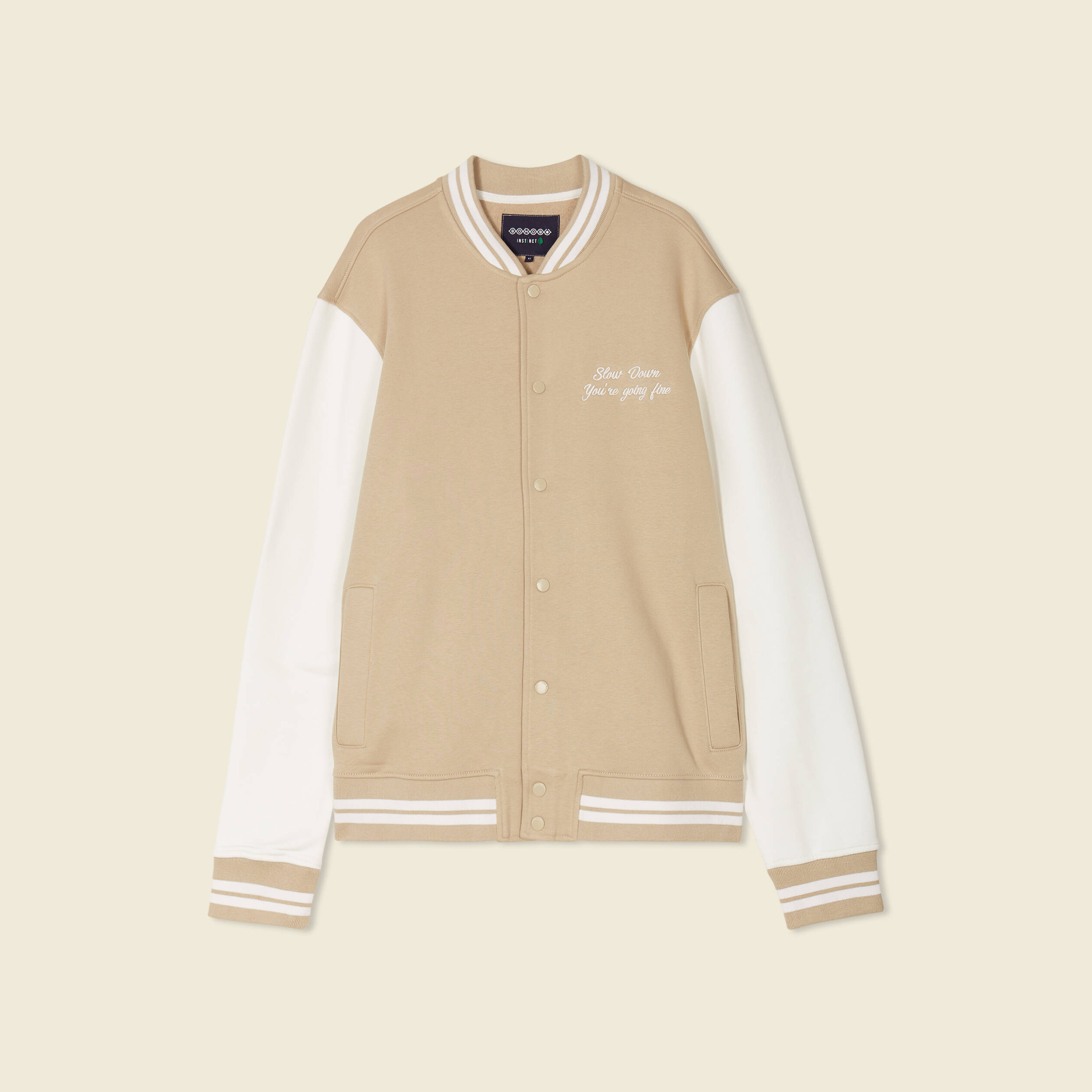 Veste teddy eco responsable beige homme Bonobo