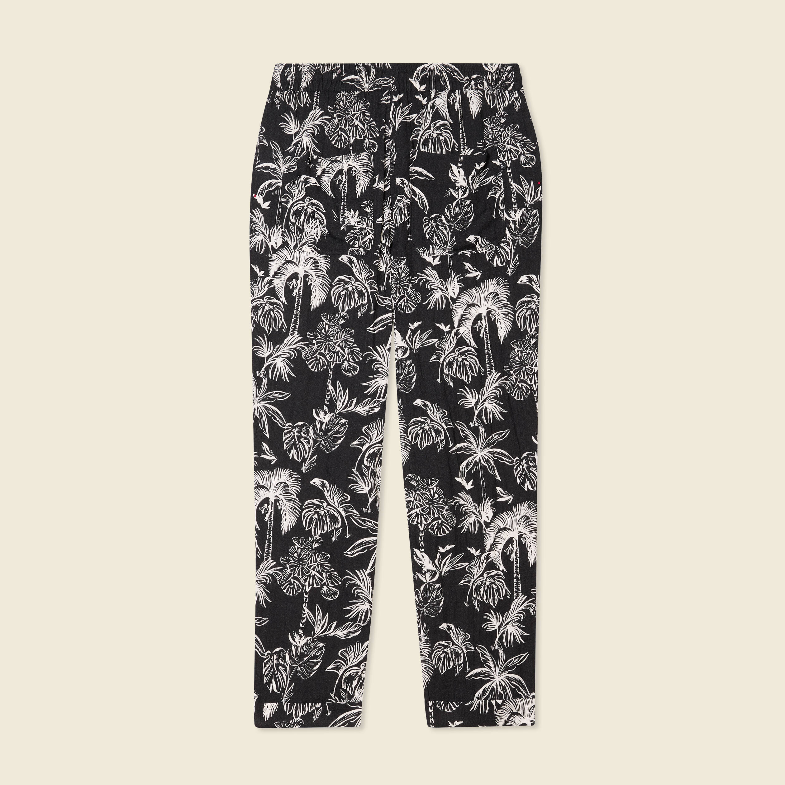 Pantalon carotte fluide noir femme