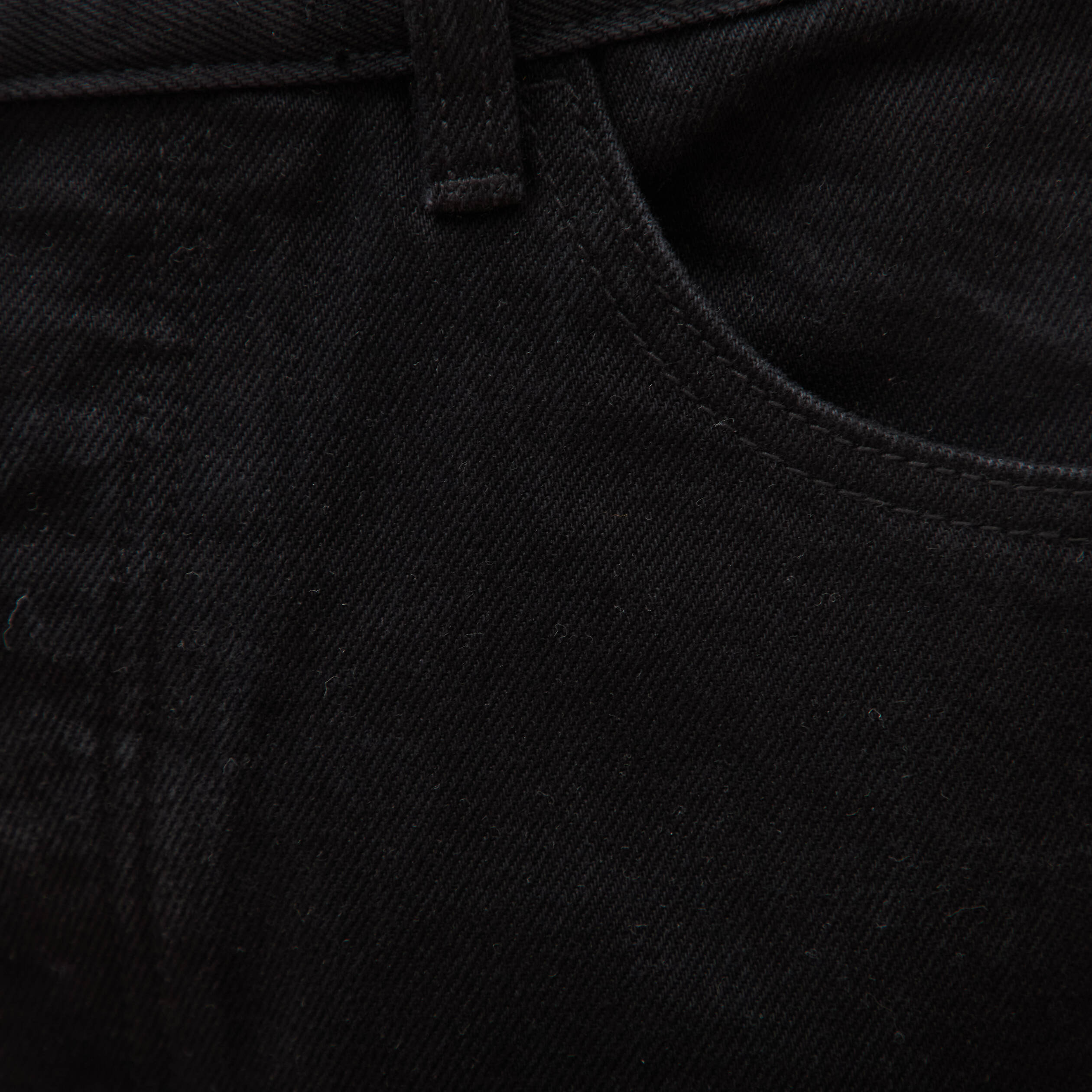 Jeans large relaxed denim noir homme