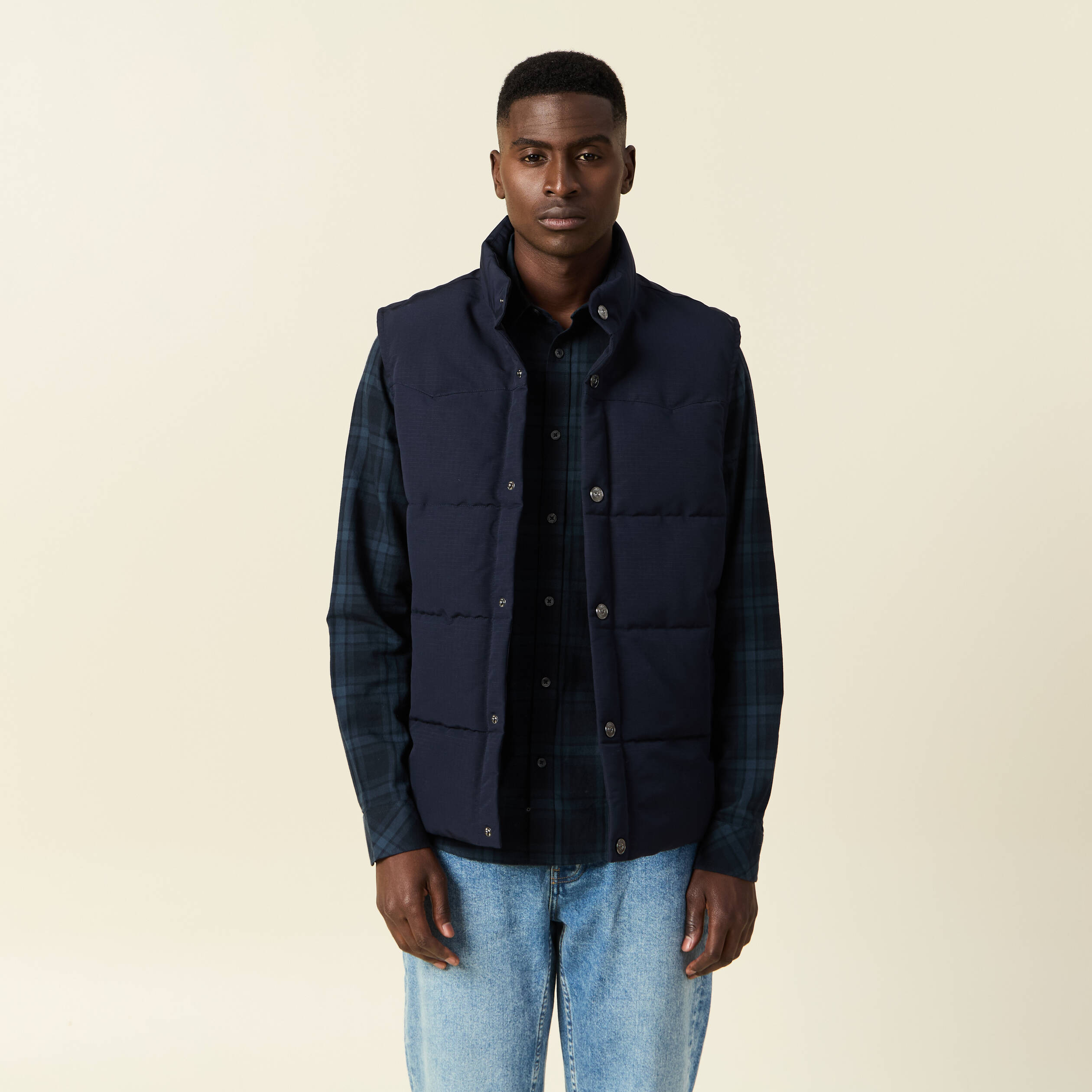 Doudoune sans manche chemise outlet