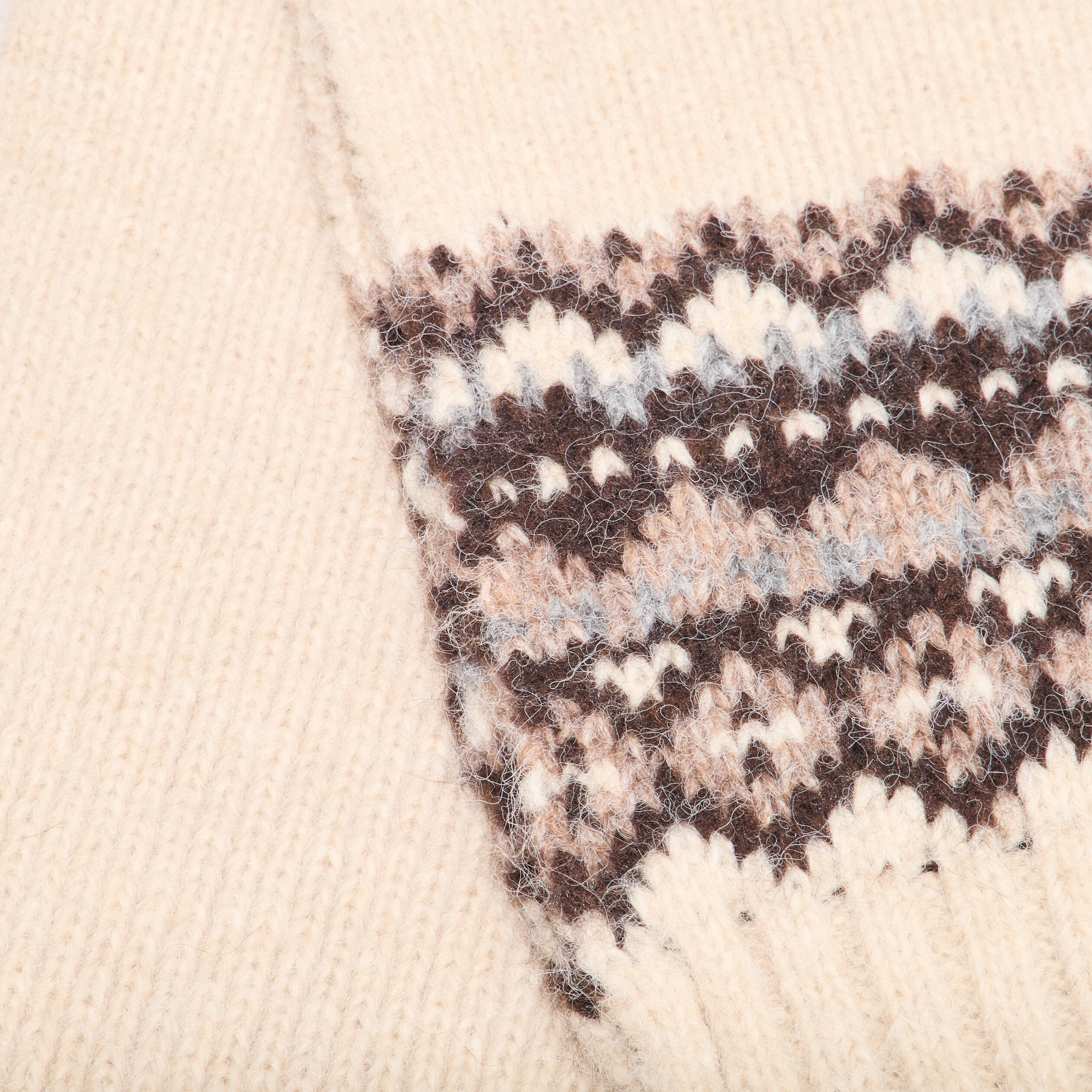 &Eacute;charpe d&eacute;tails jacquard ecru homme