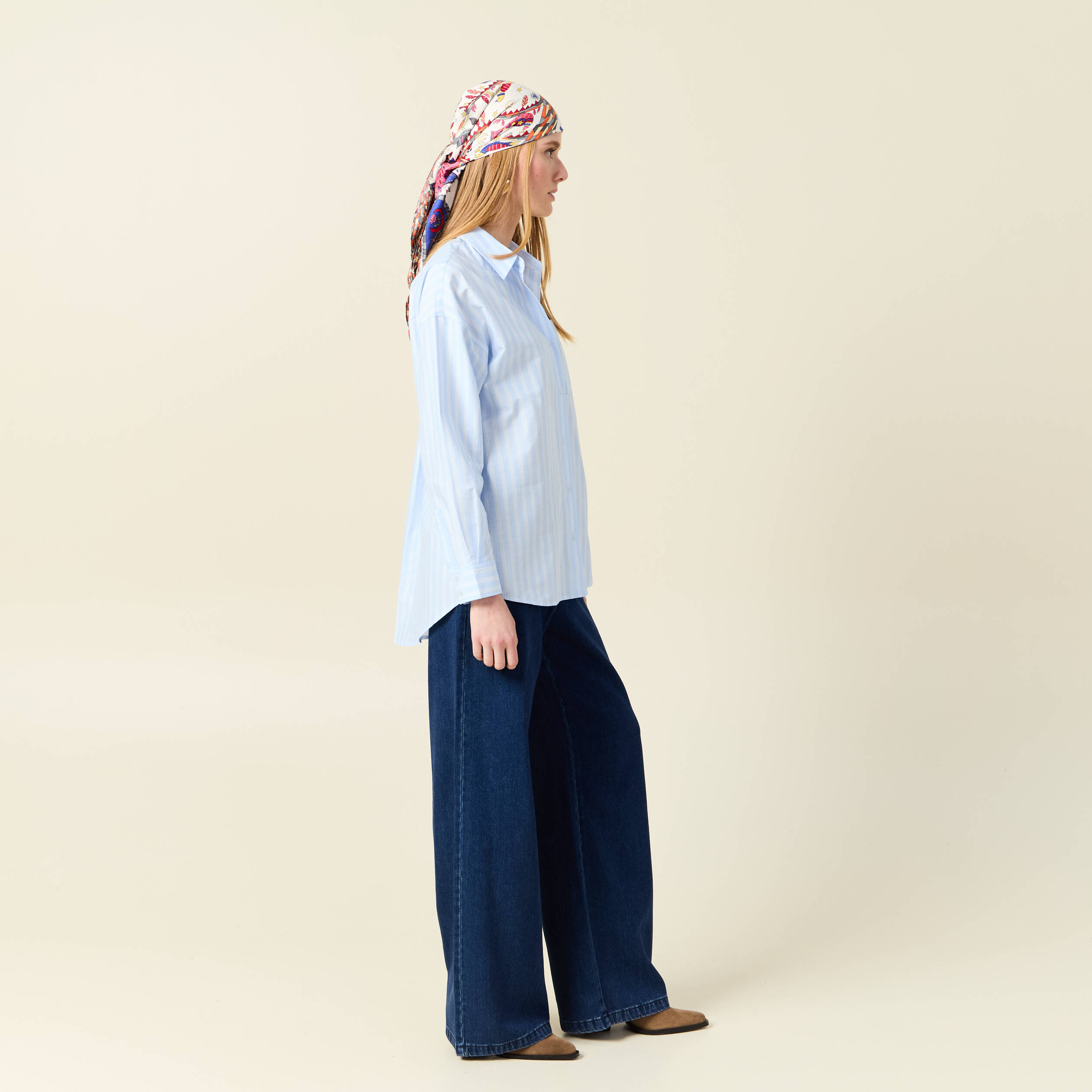 chemise manches longues bleu ciel femme Chemise manches longues bleu ciel femme