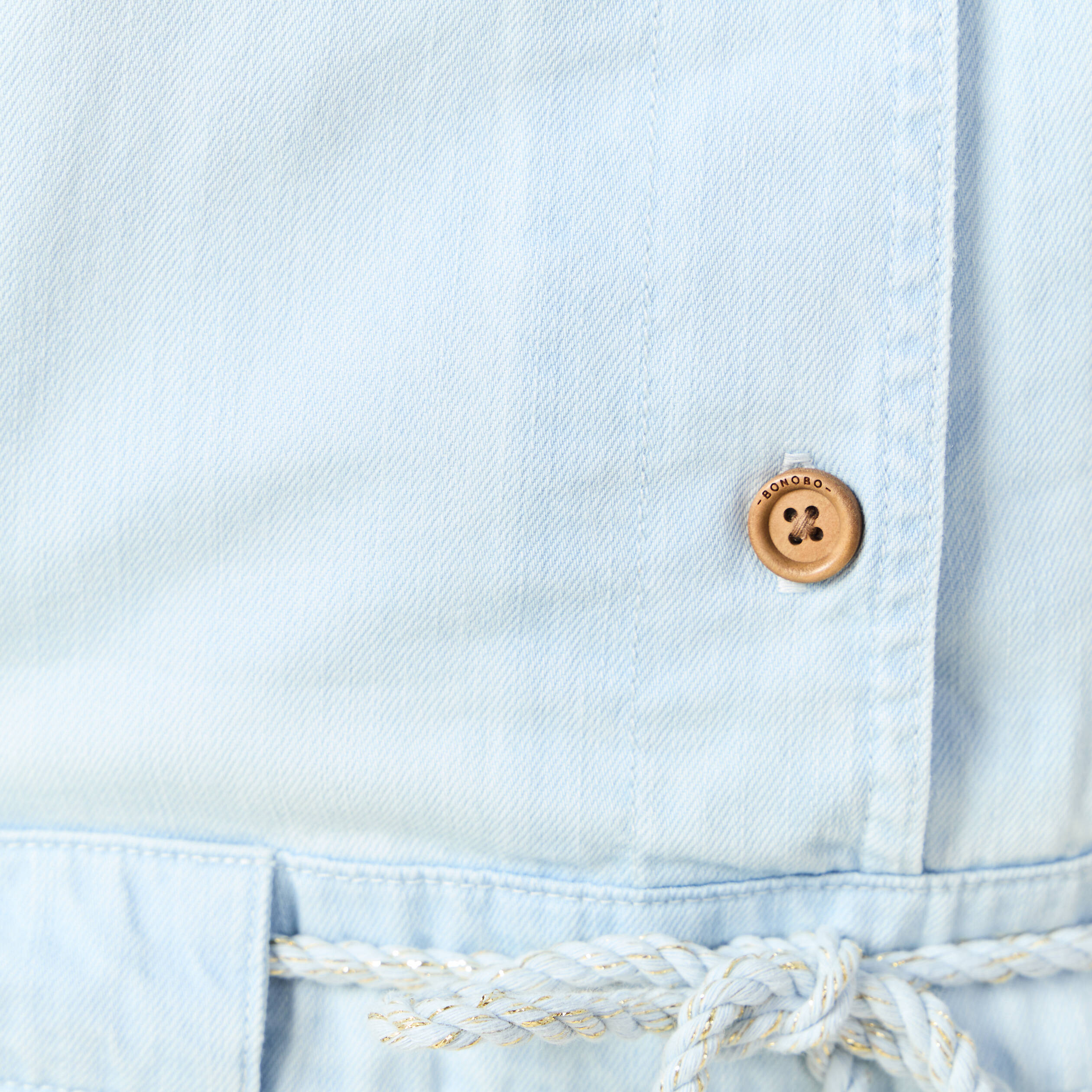 salopette en denim denim bleach femme Salopette en denim denim bleach femme