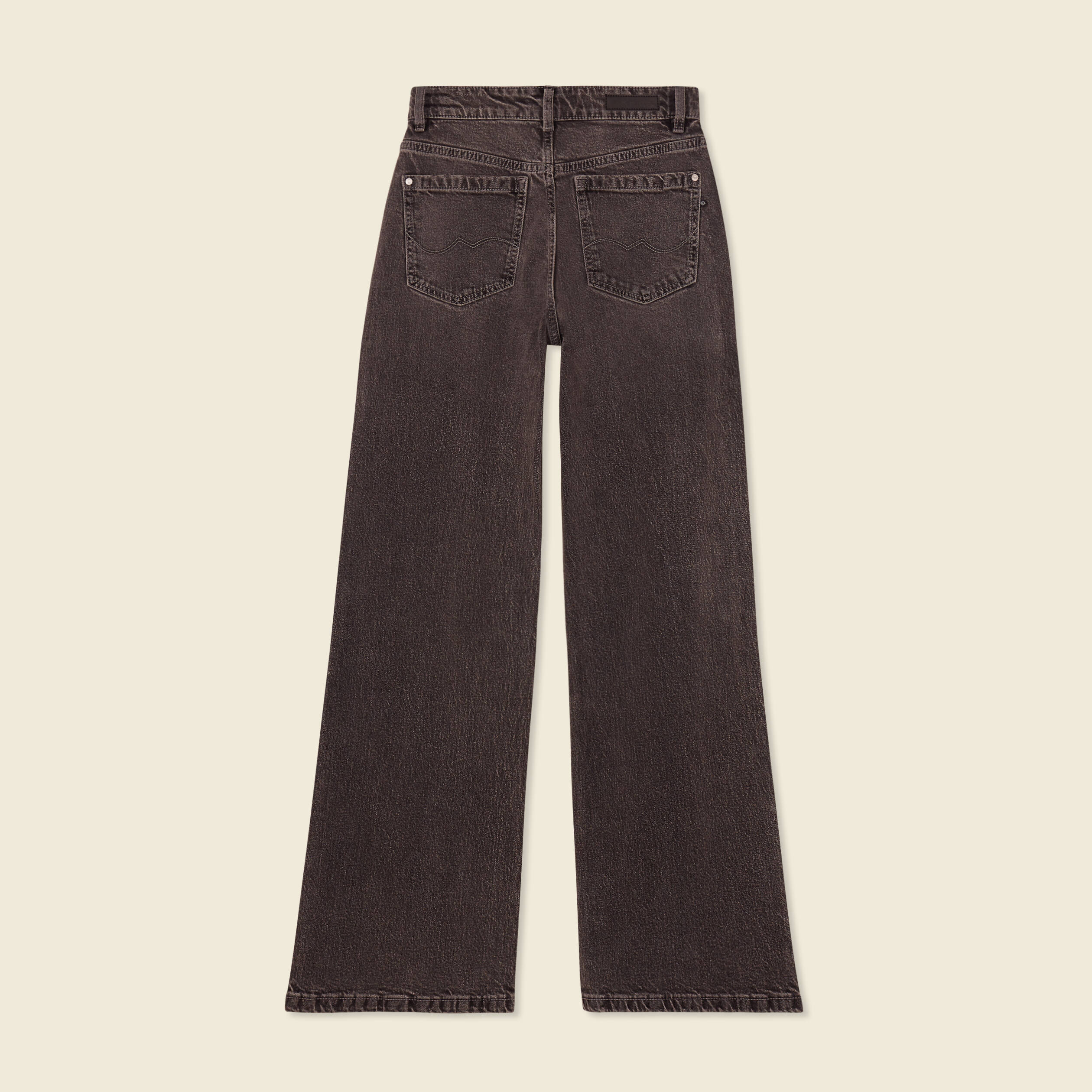 jeans large eco responsable denim snow gris femme Jeans large éco-responsable denim snow gris femme