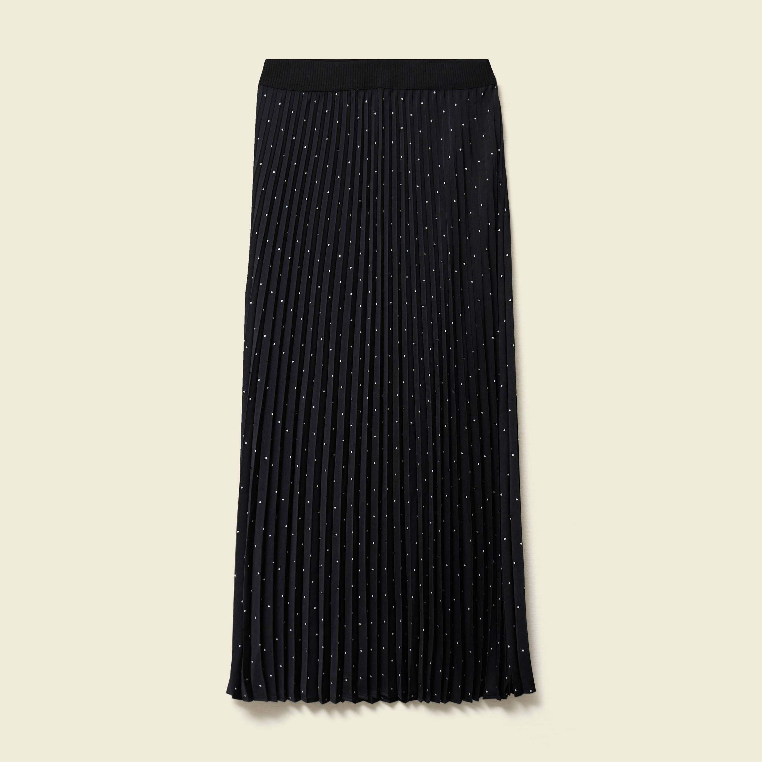 Jupe satin&eacute;e noir femme