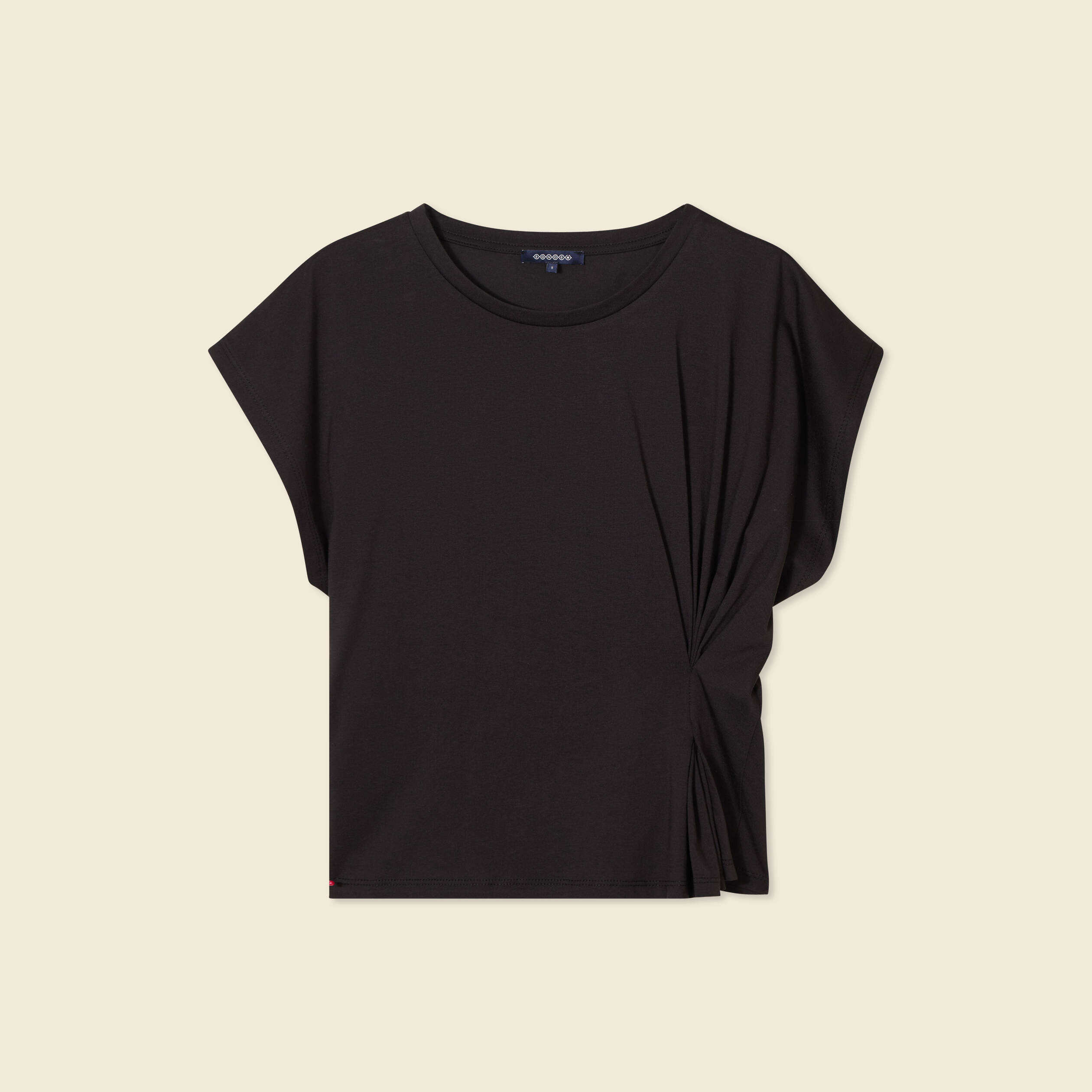 t shirt manches courtes noir femme T-shirt manches courtes noir femme