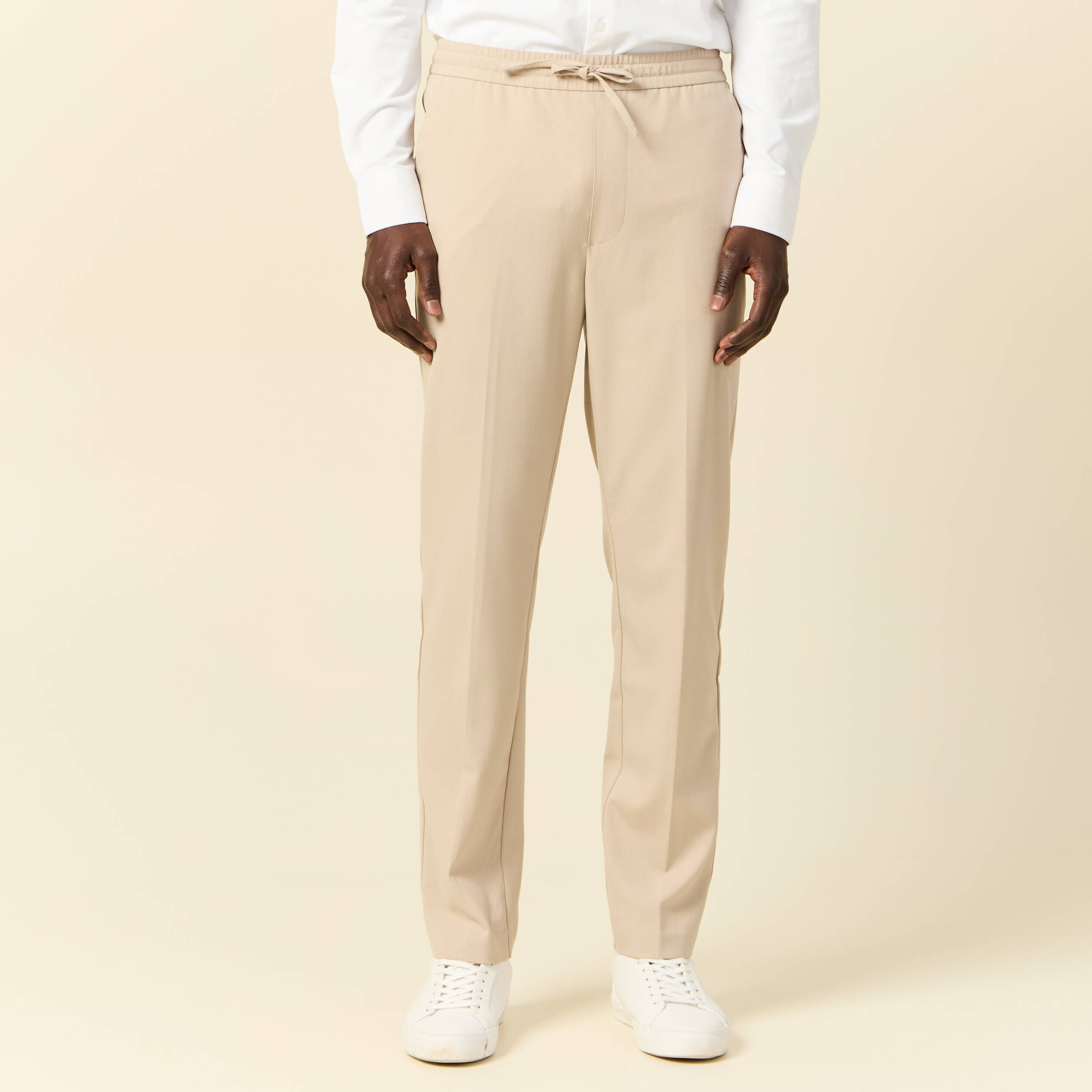 pantalon jogger beige homme Pantalon jogger beige homme