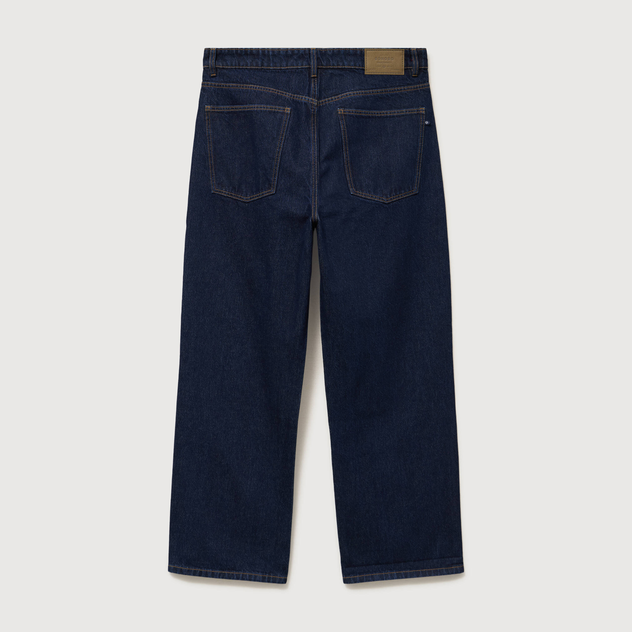 Jeans large 5 poches longueur 32 denim brut clean homme