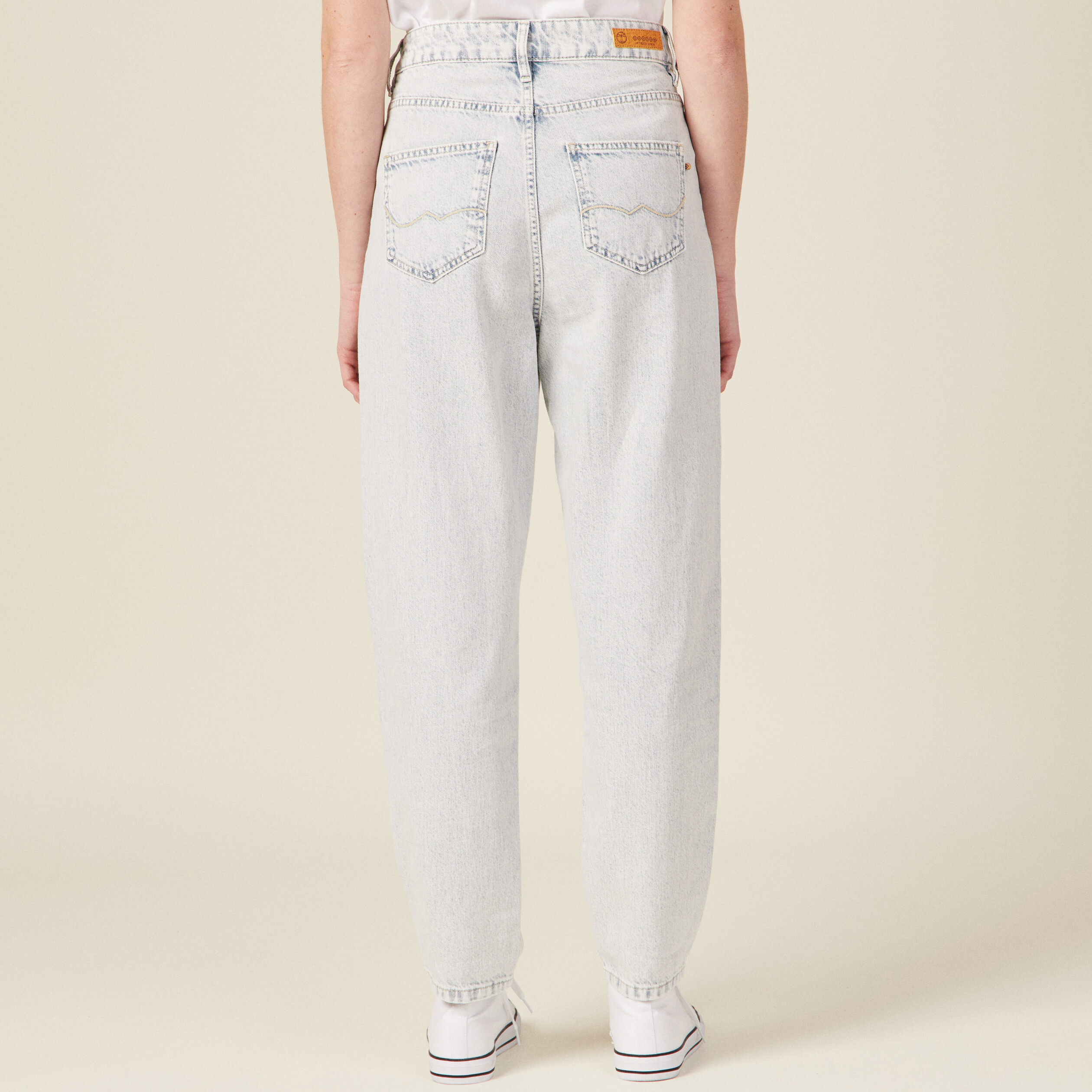 jeans slouchy denim snow bleu femme Jeans slouchy denim snow bleu femme