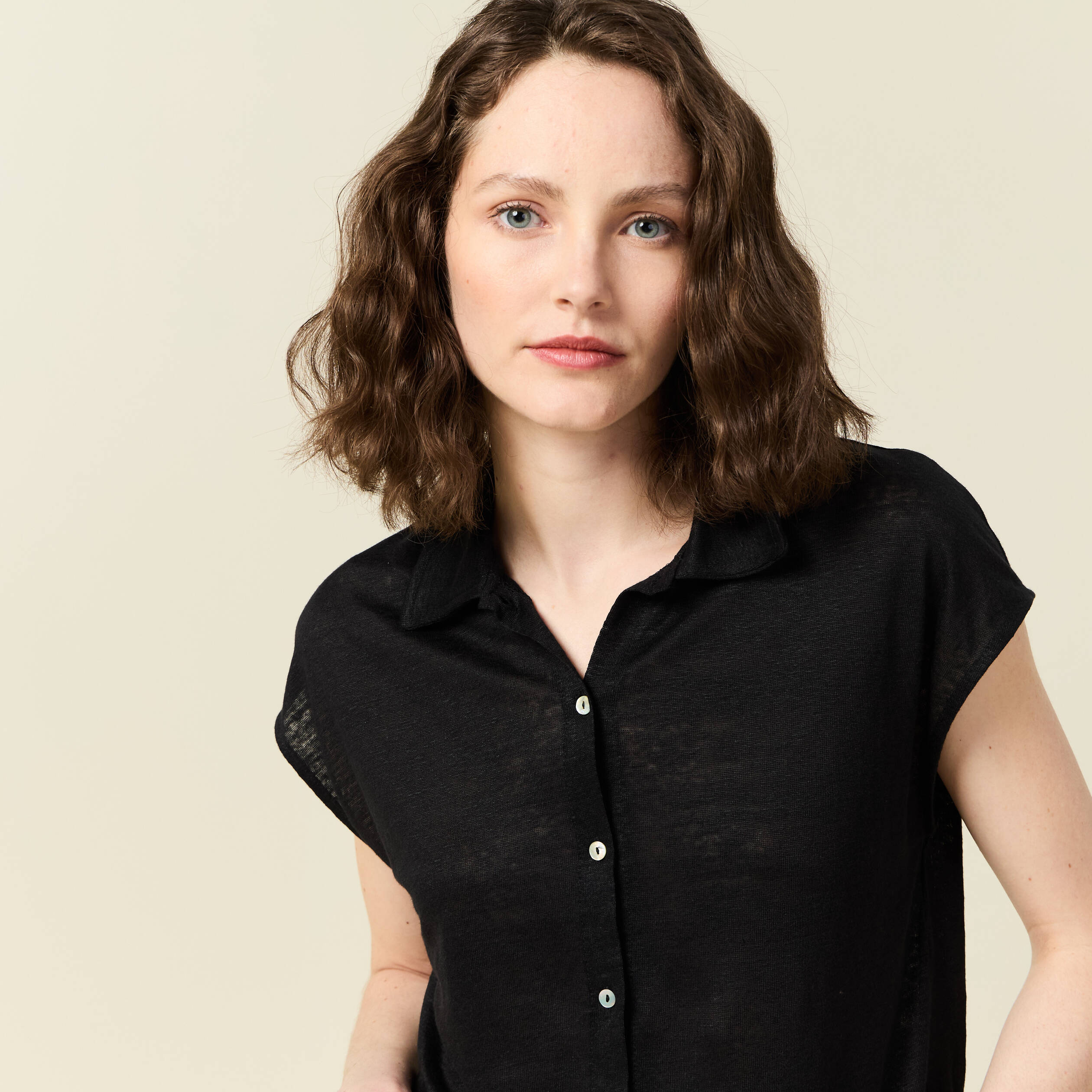 polo manches courtes noir femme Polo manches courtes noir femme
