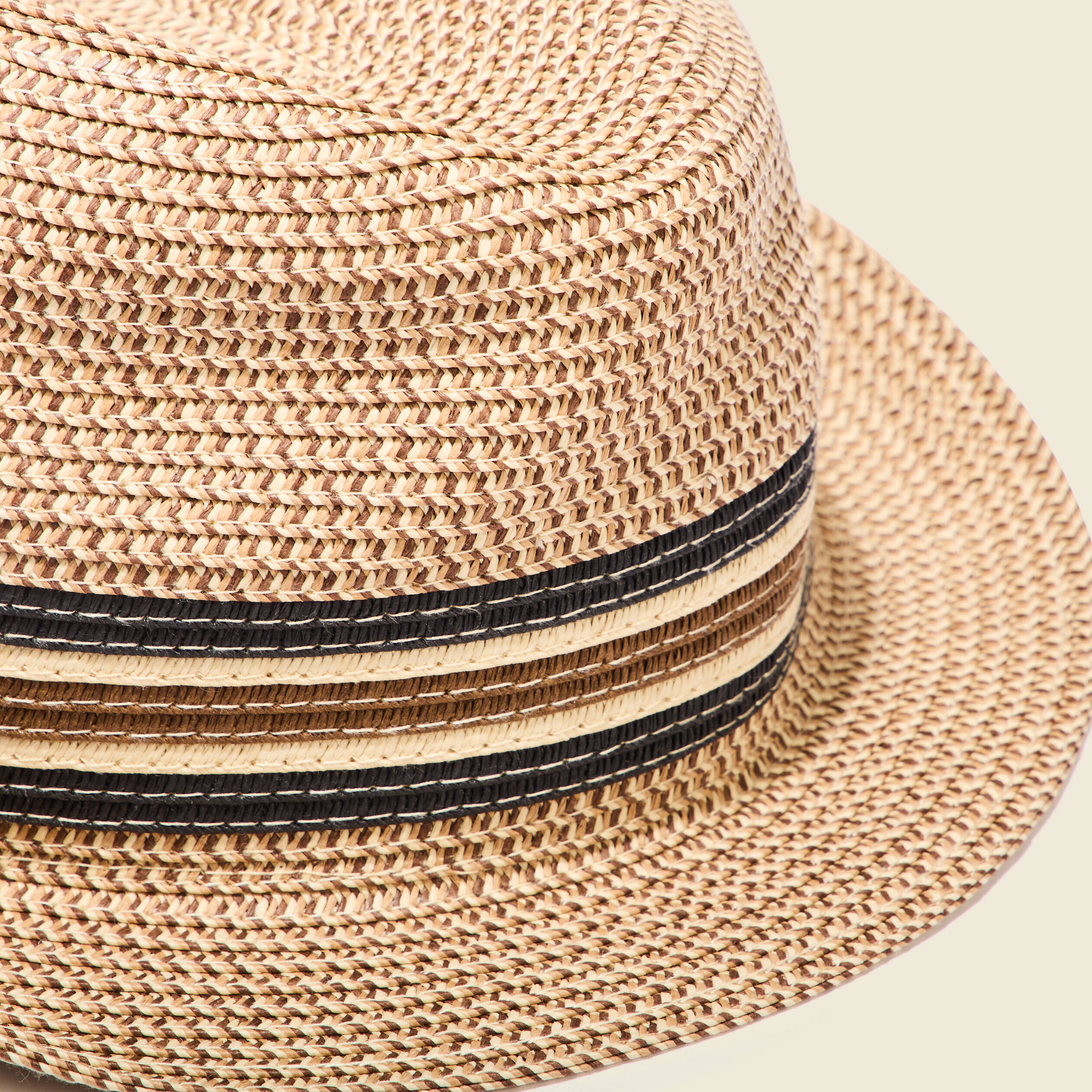 chapeau trilby tresse sable homme Chapeau trilby tressé sable homme