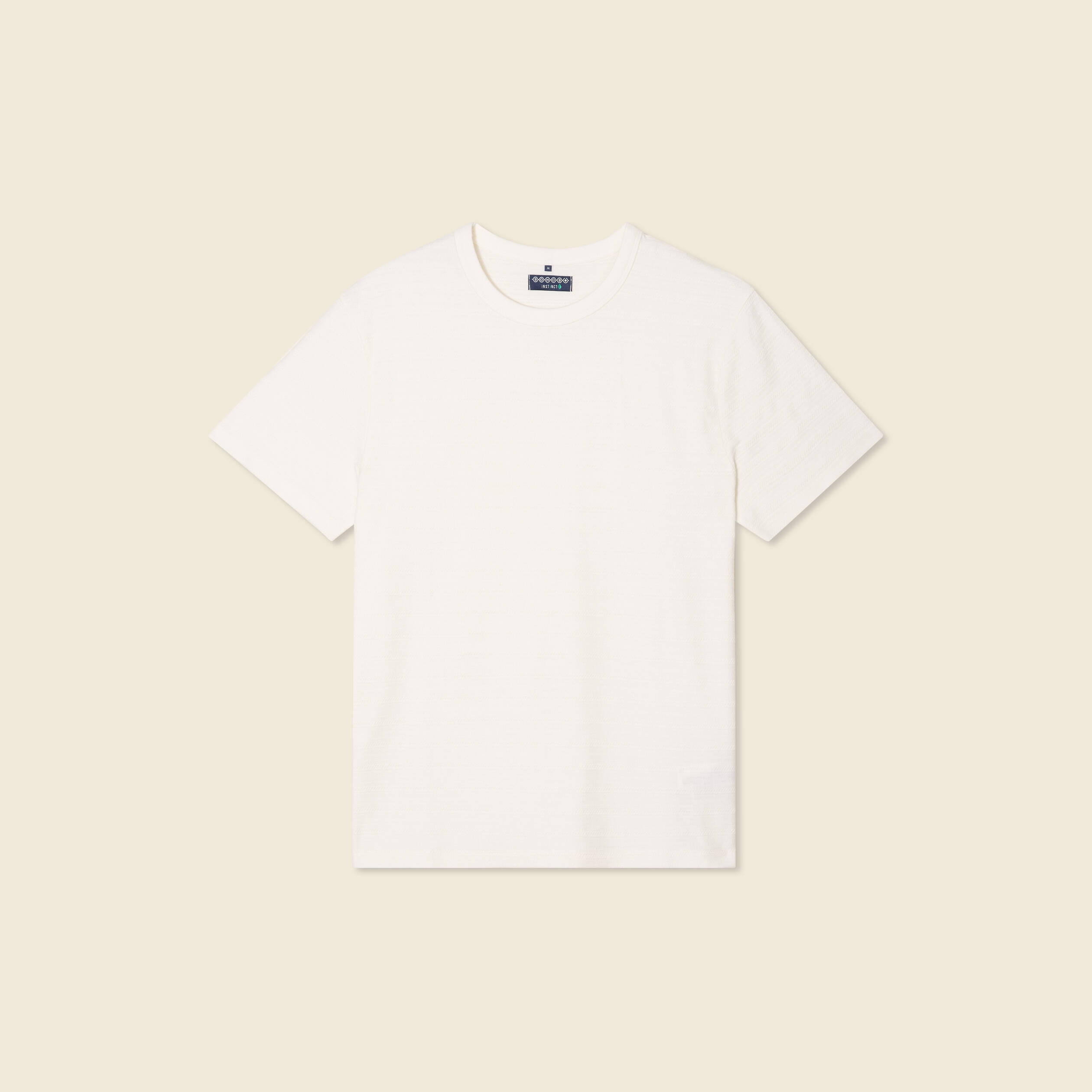 t shirt manches courtes ecru homme T-shirt manches courtes ecru homme