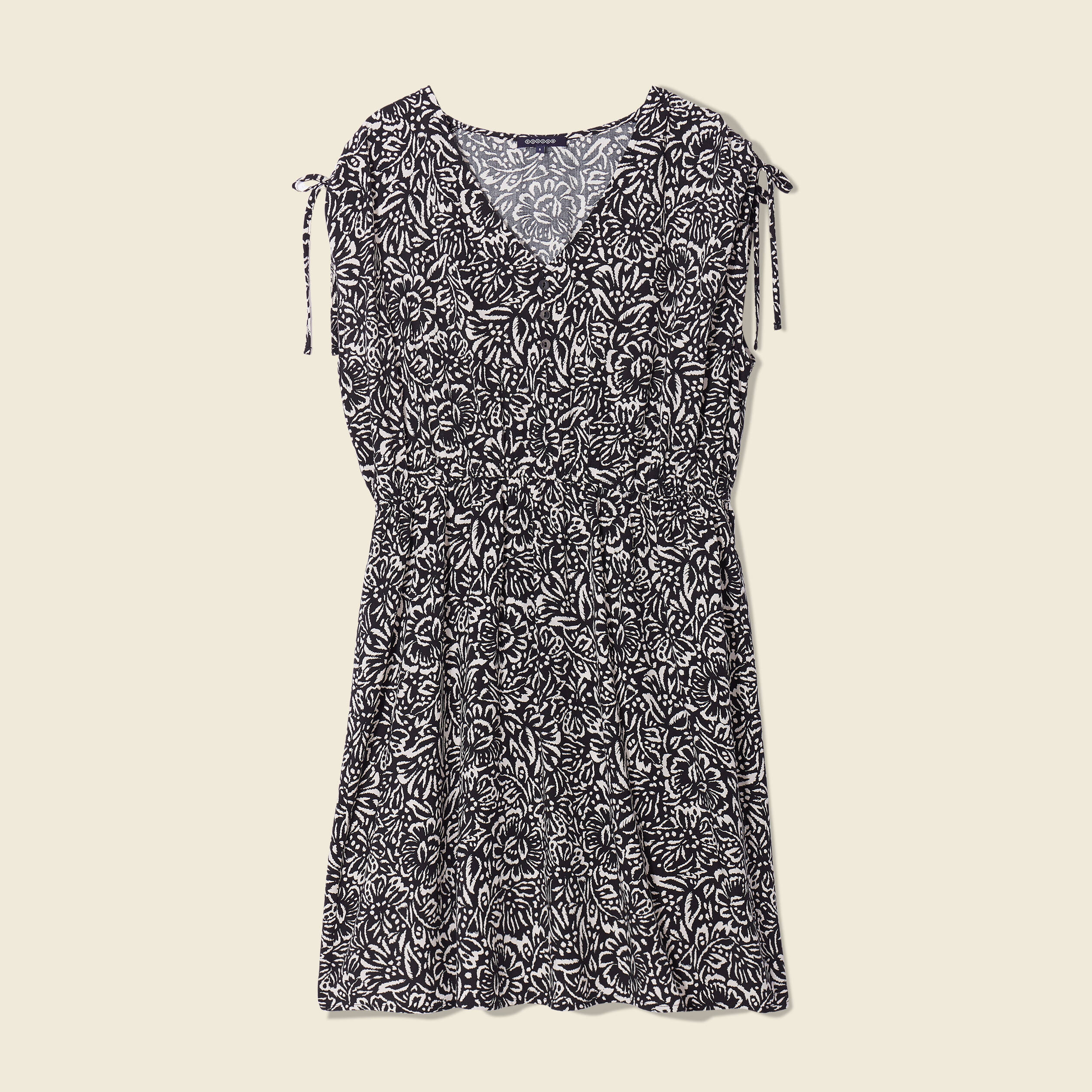 robe droite fluide col en v noir femme Robe droite fluide col en V noir femme