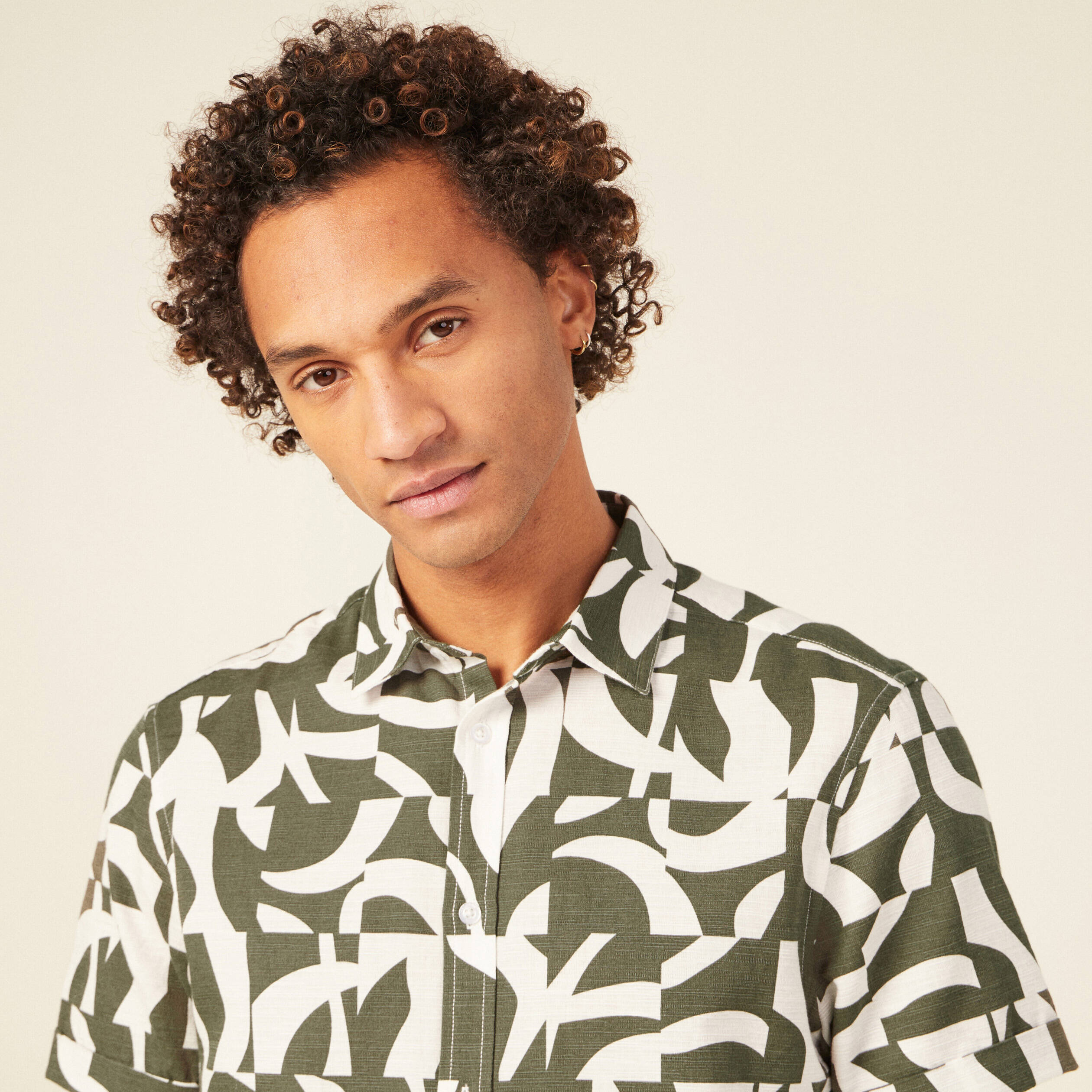 chemise manches courtes vert kaki homme Chemise manches courtes vert kaki homme