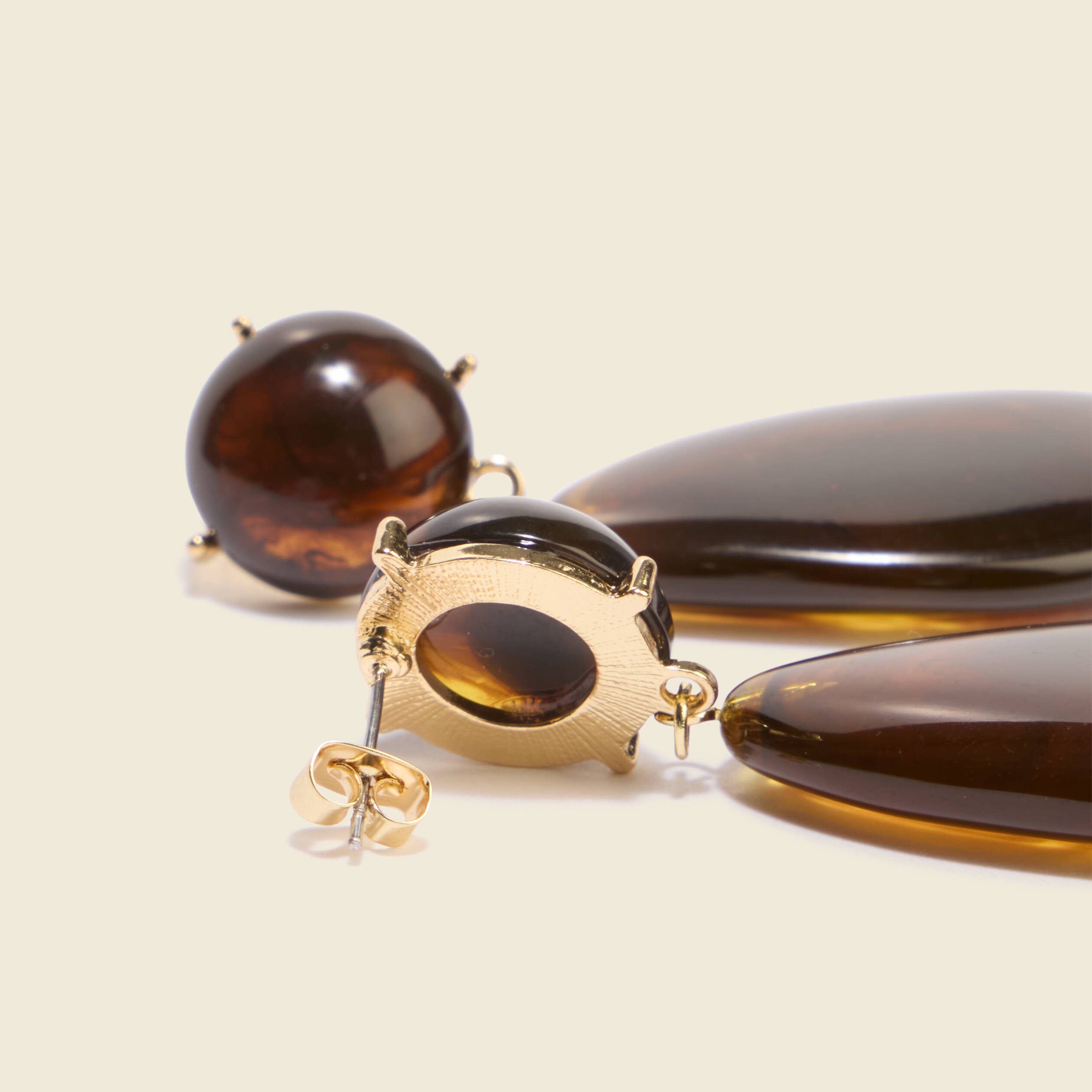 boucles doreilles marron fonce femme Boucles d'oreilles marron foncé femme