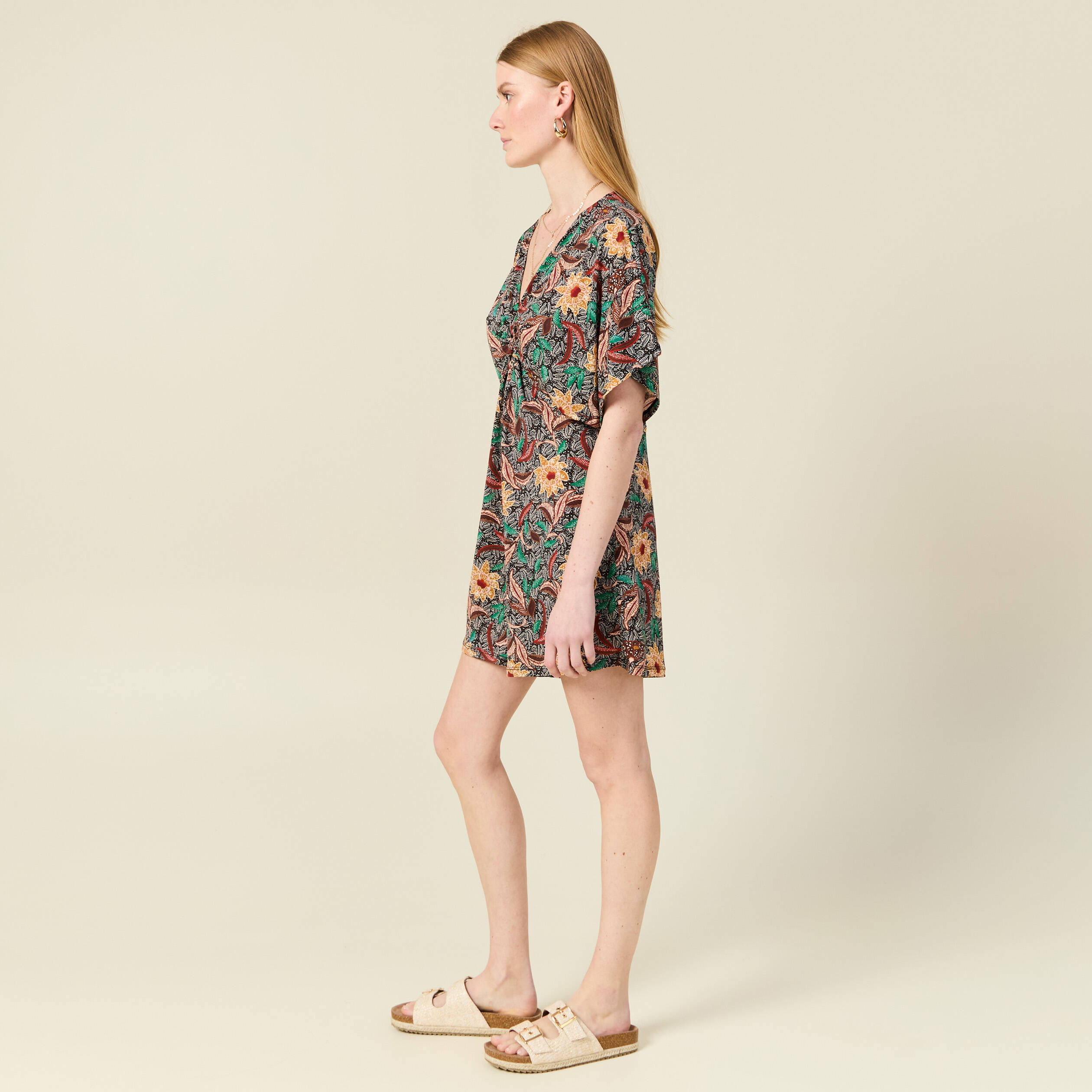 Combishort avec anneau noir femme