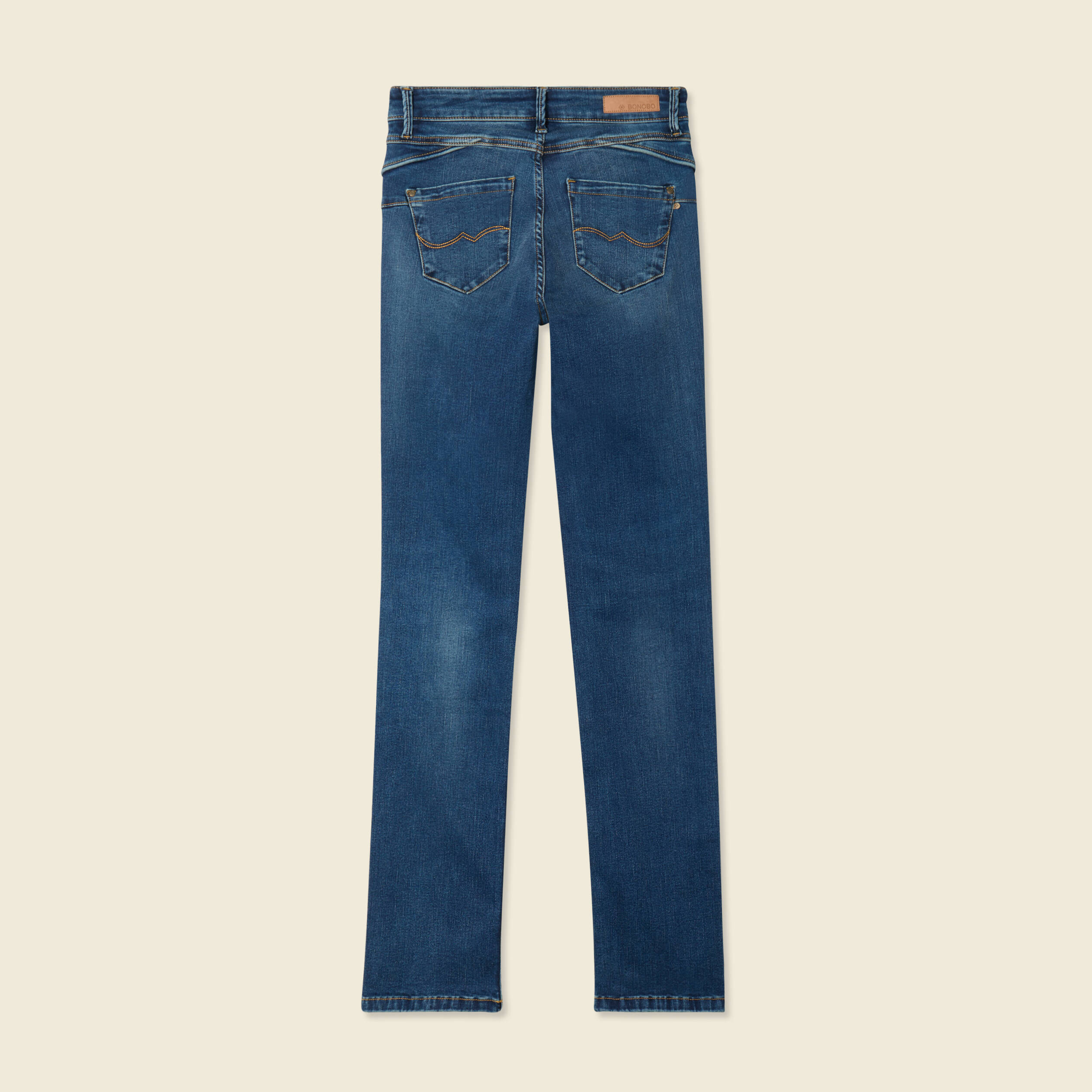 jeans demi regular taille haute denim stone femme Jeans Demi - regular taille haute denim stone femme