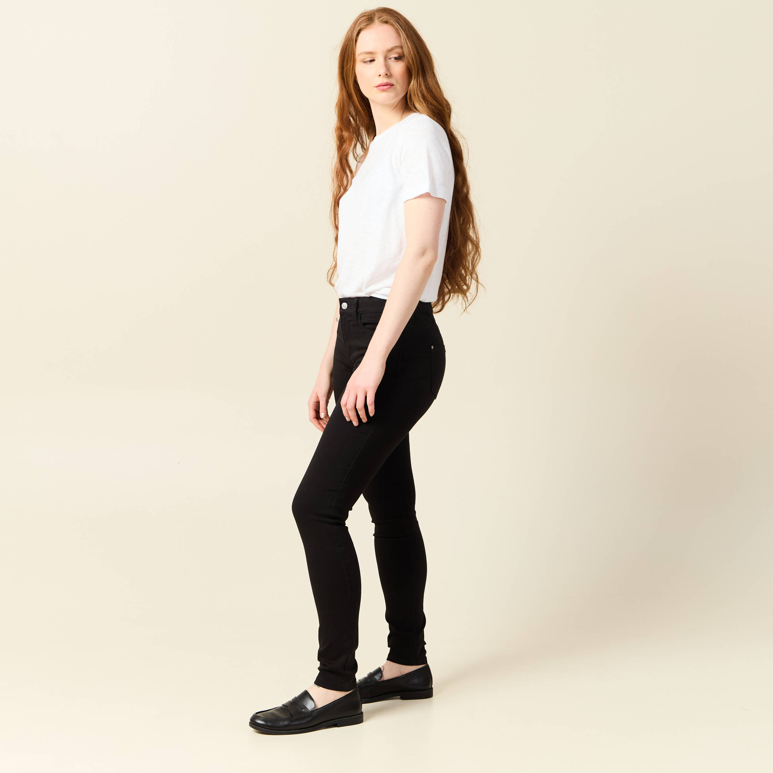 pantalon audrey skinny push up gris fonce femme Pantalon Audrey - skinny push up gris foncé femme