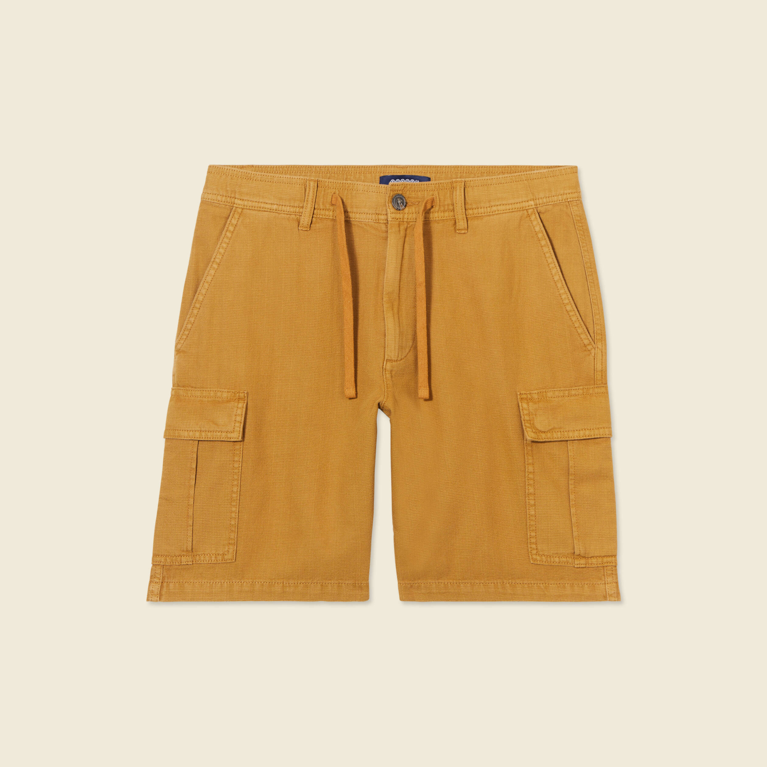 Bermuda cargo a coulisse jaune moutarde homme Bonobo