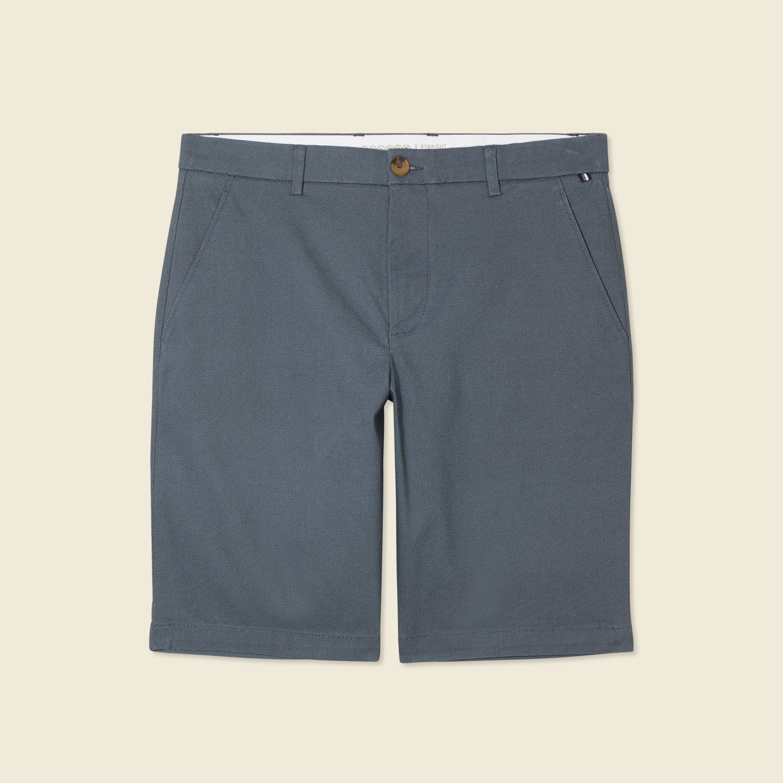 bermuda droit eco responsable vert fonce homme Bermuda droit éco-responsable vert foncé homme