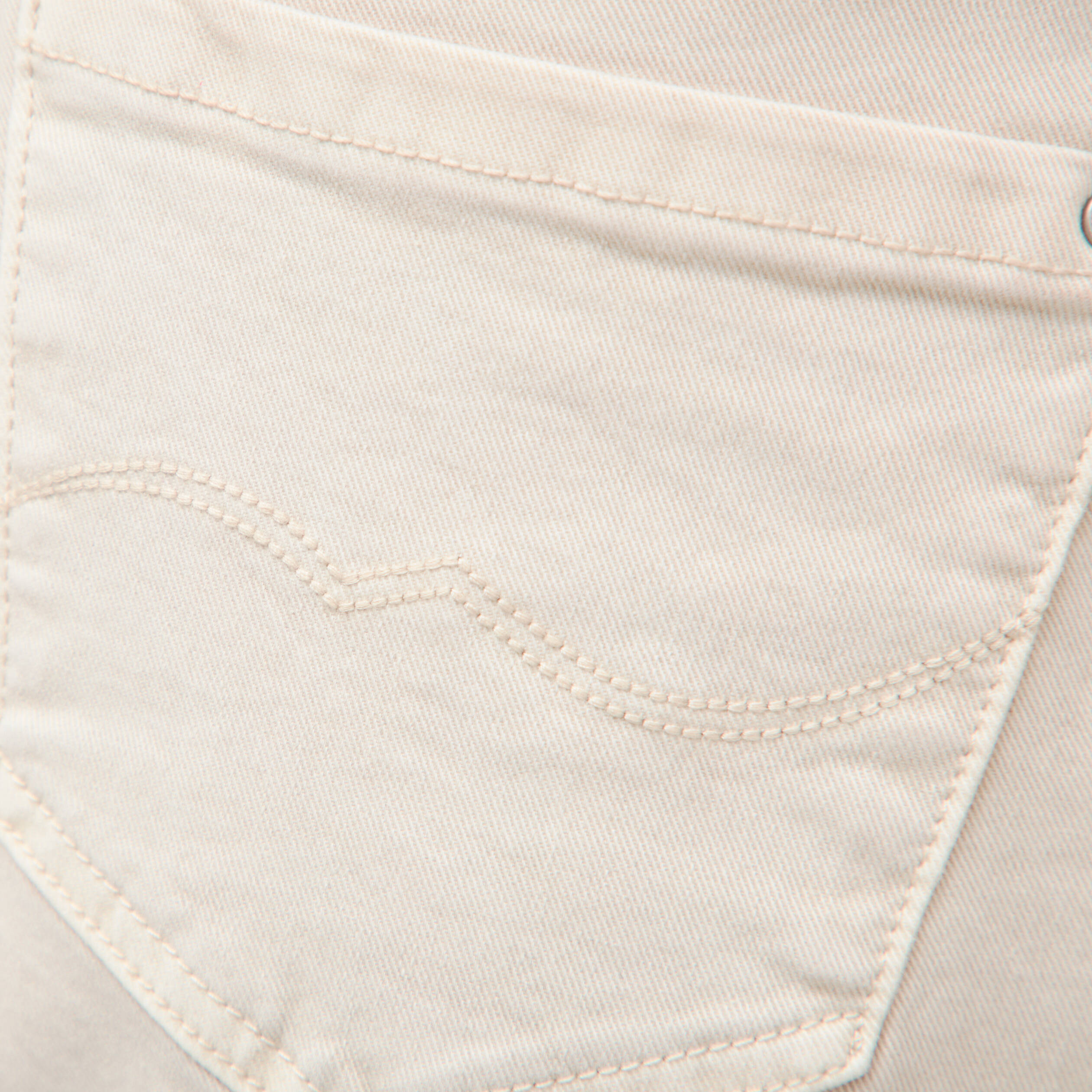 Short mom taille haute denim blanc femme