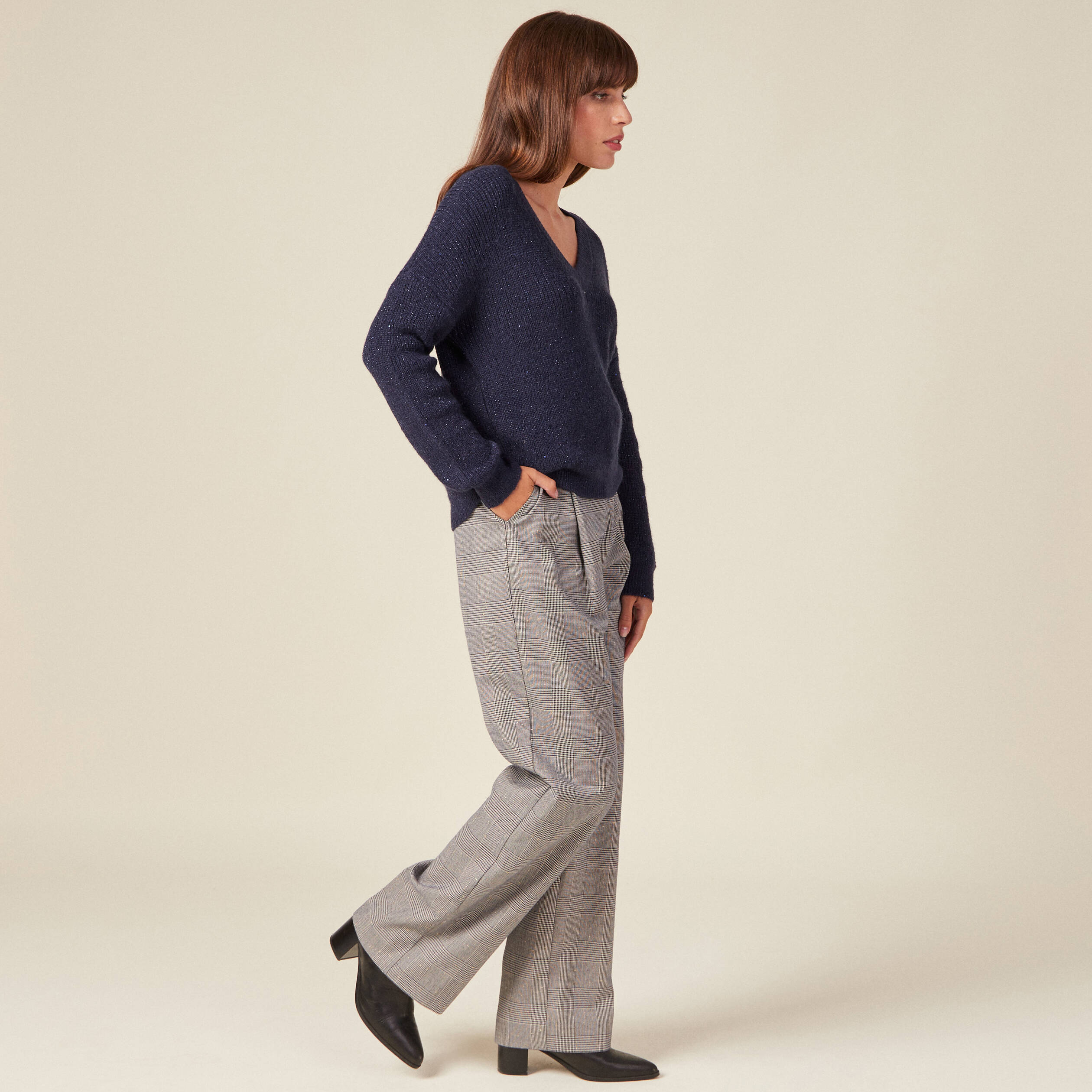 pull eco responsable bleu marine femme Pull éco-responsable bleu marine femme