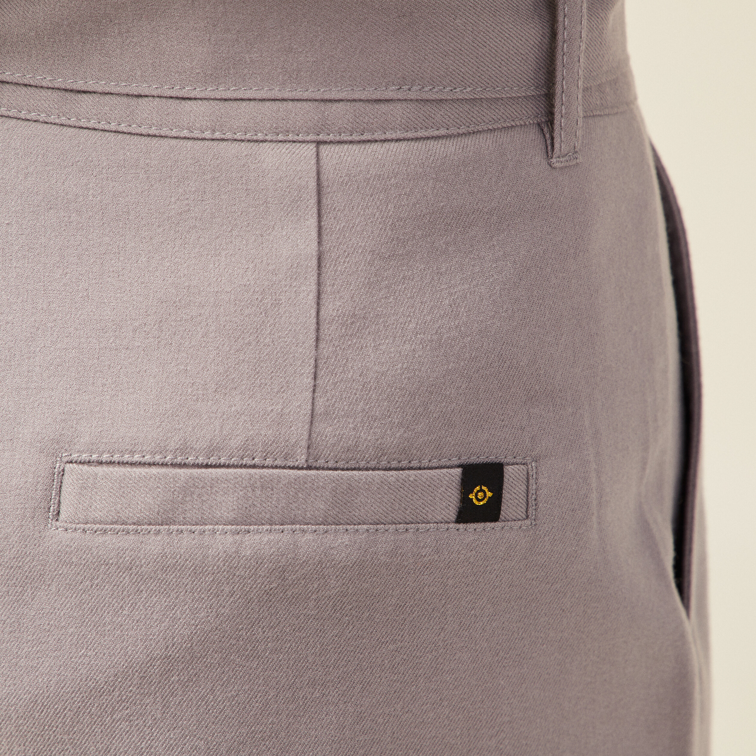 Short paperbag &agrave; pinces gris femme