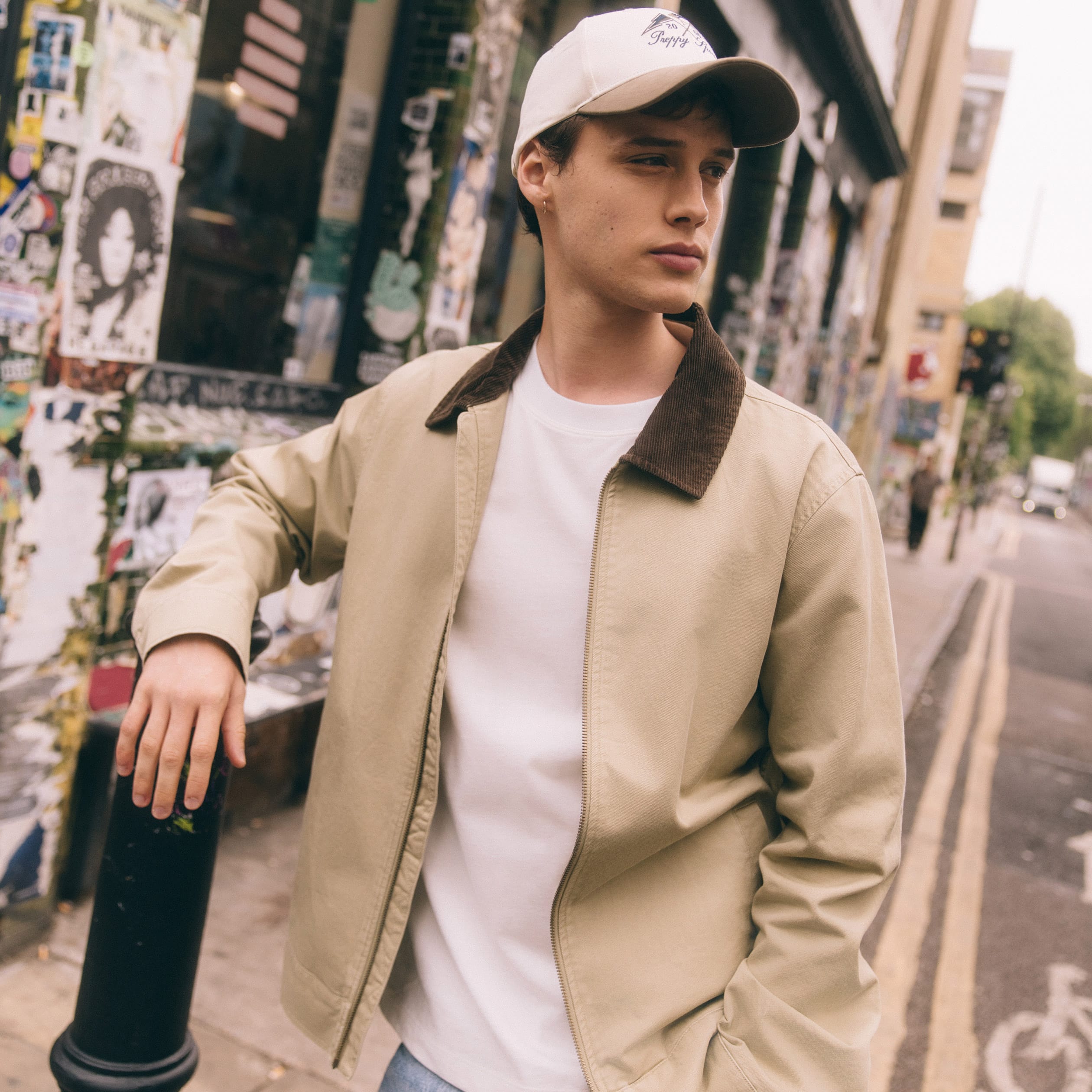 blouson oversize court beige homme Blouson oversize court beige homme