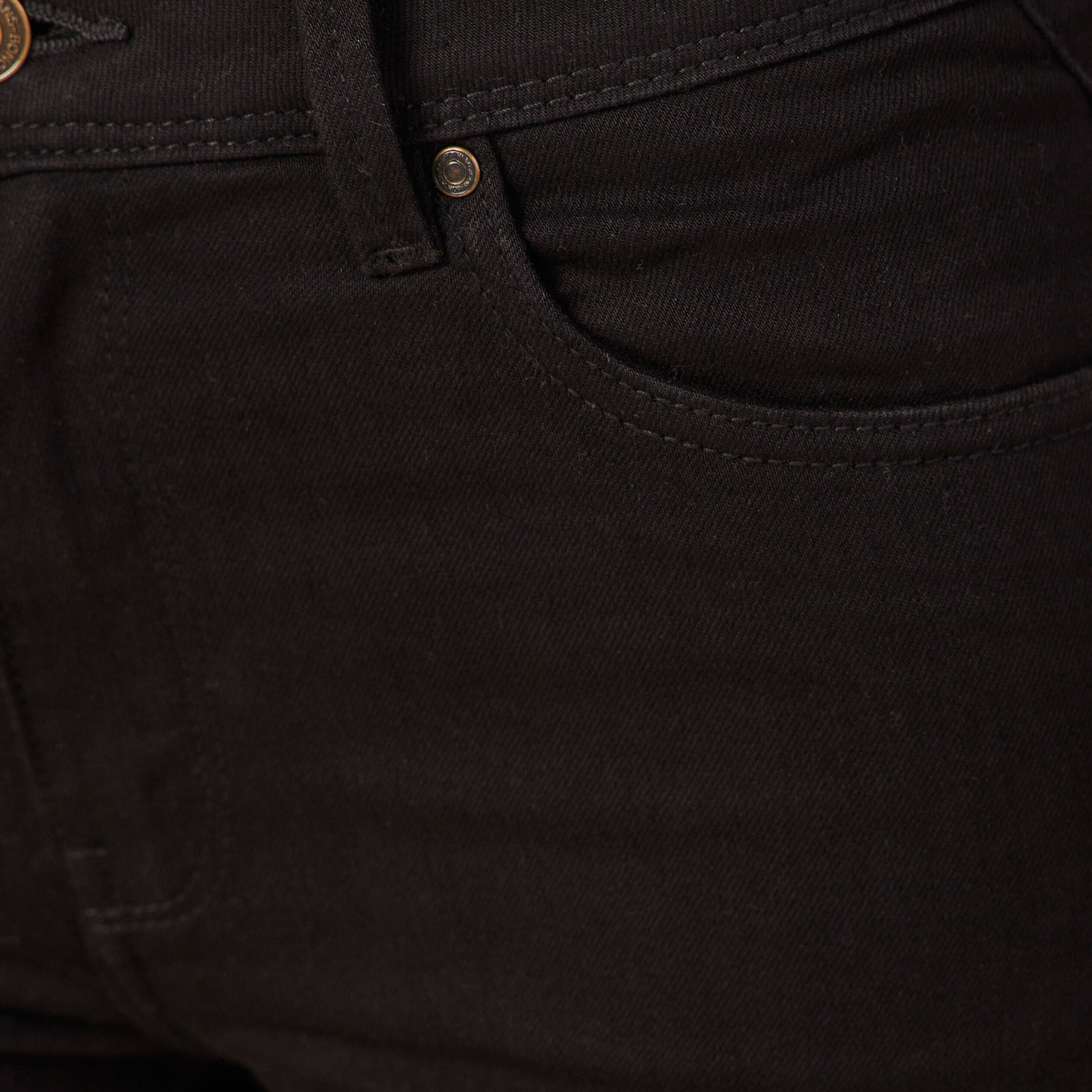 Jeans bootcut denim noir femme