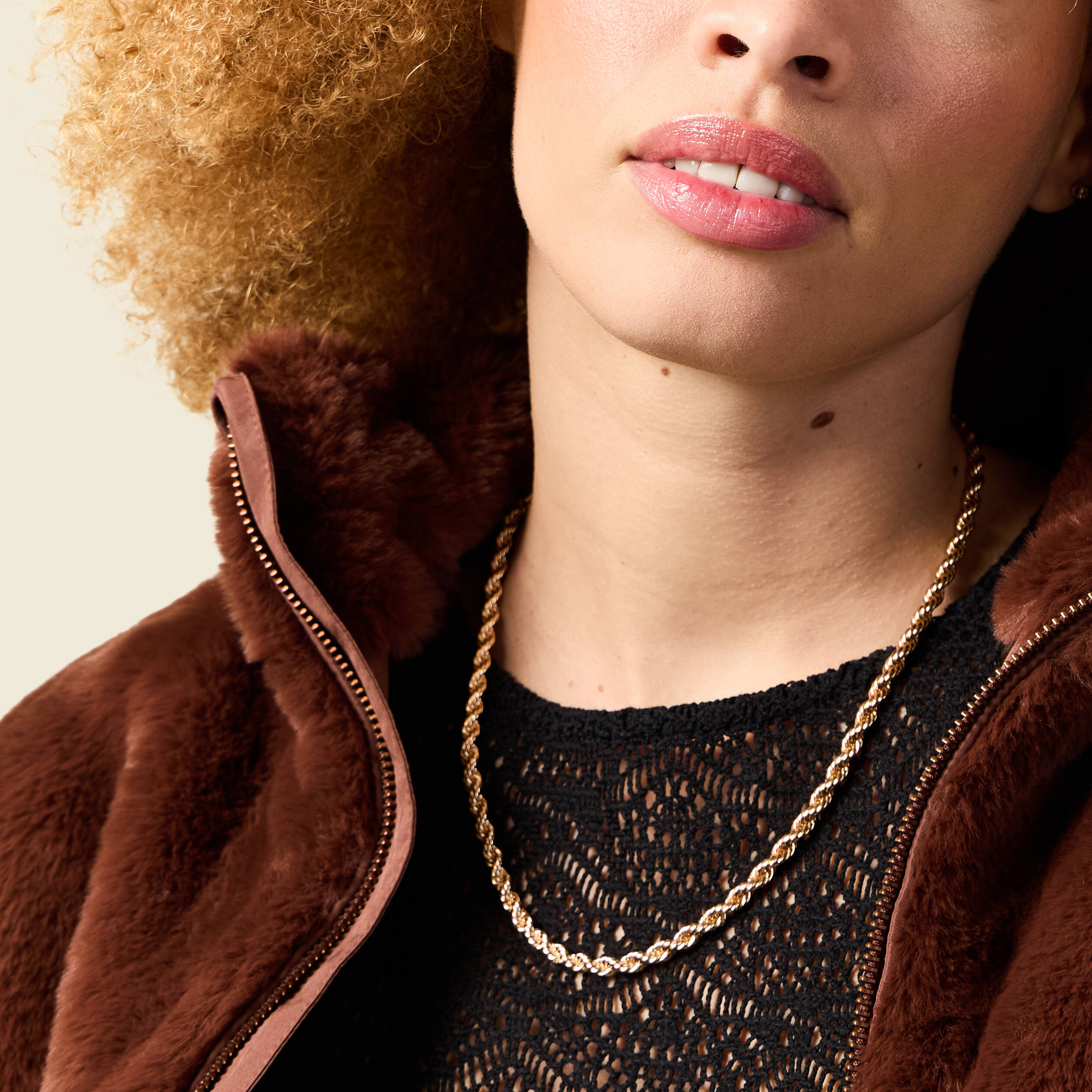 collier couleur or femme Collier couleur or femme