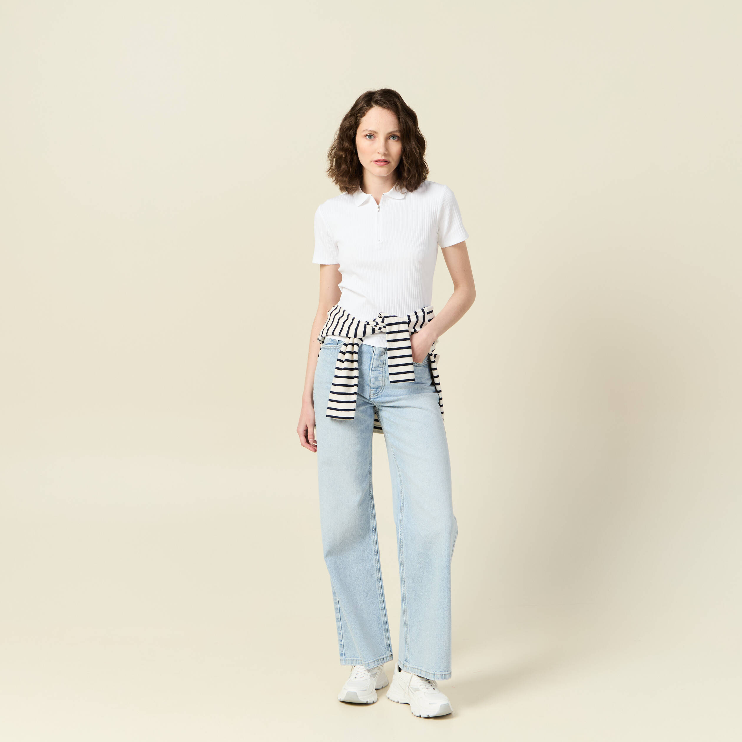 polo manches courtes blanc femme Polo manches courtes blanc femme