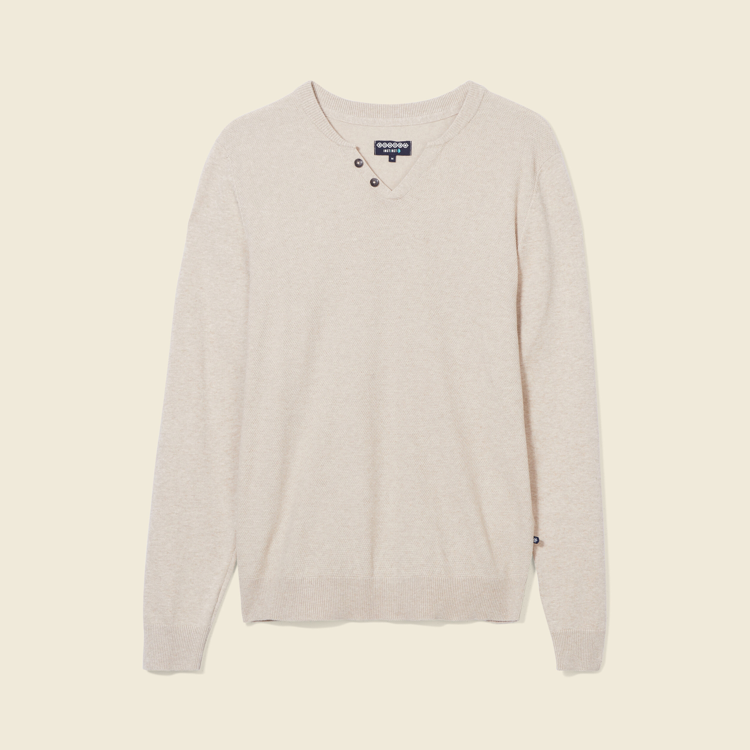 pull manches longues beige homme Pull manches longues beige homme