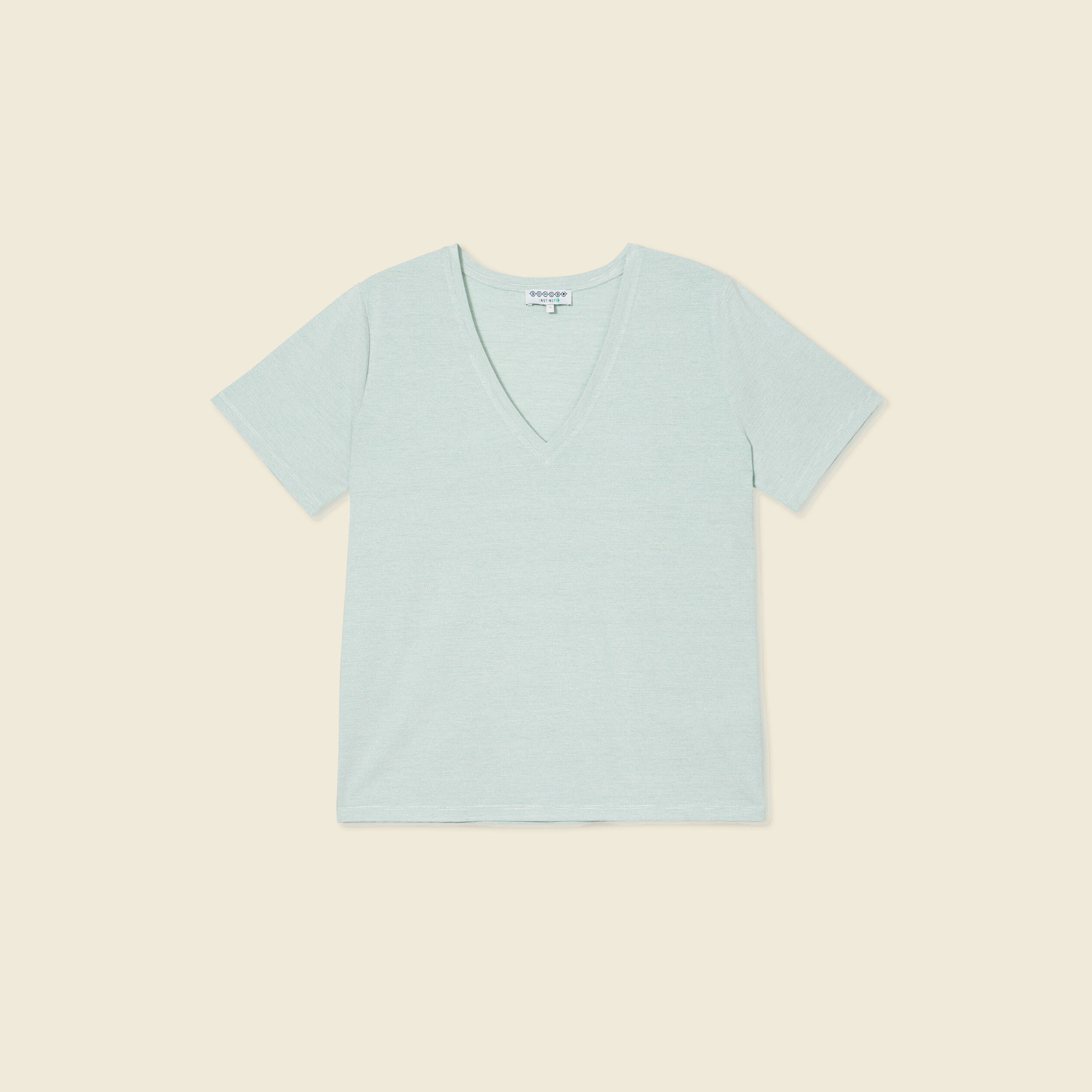 t shirt manches courtes vert clair femme T-shirt manches courtes vert clair femme