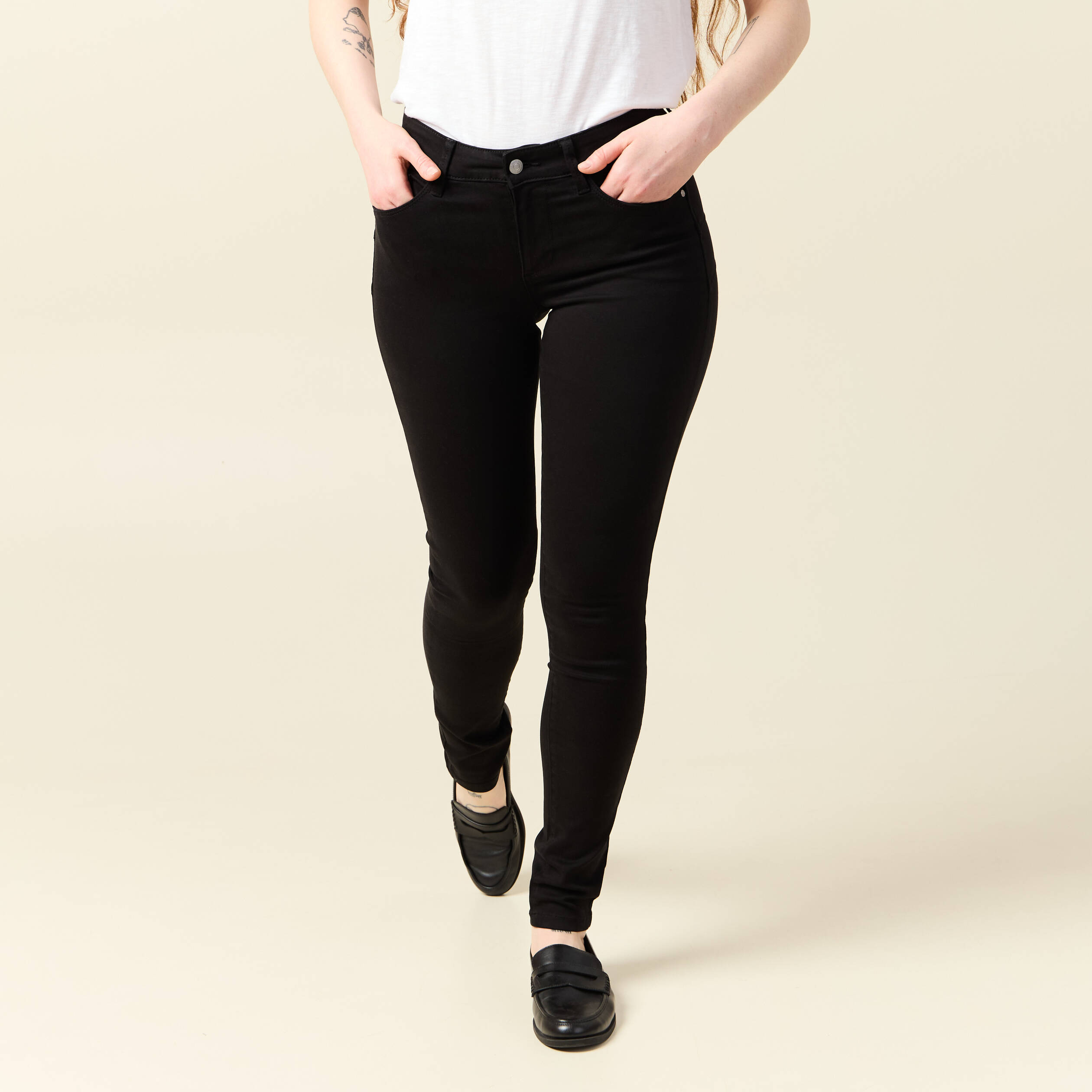 pantalon audrey skinny push up gris fonce femme Pantalon Audrey - skinny push up gris foncé femme