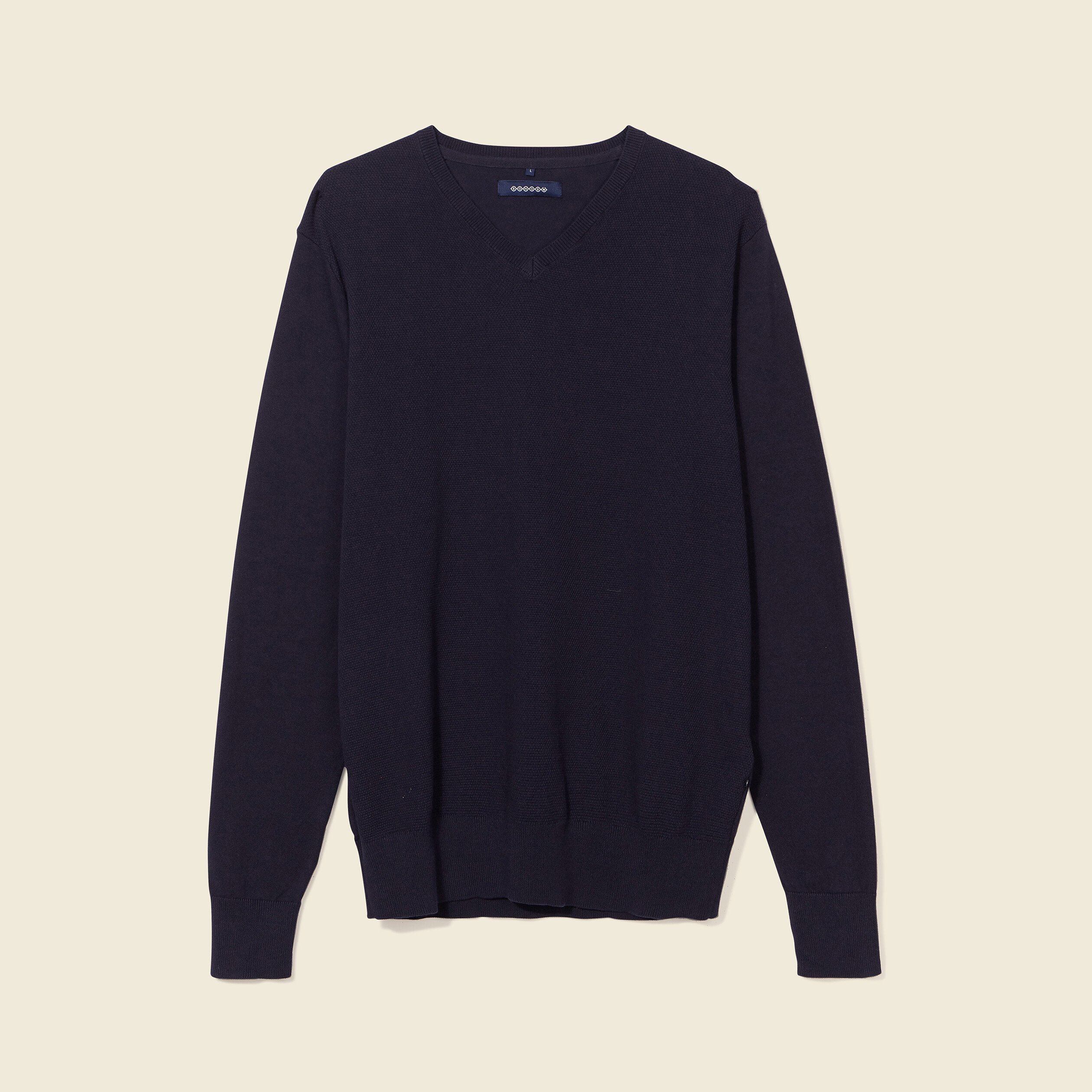 pull manches longues bleu fonce homme Pull manches longues bleu foncé homme