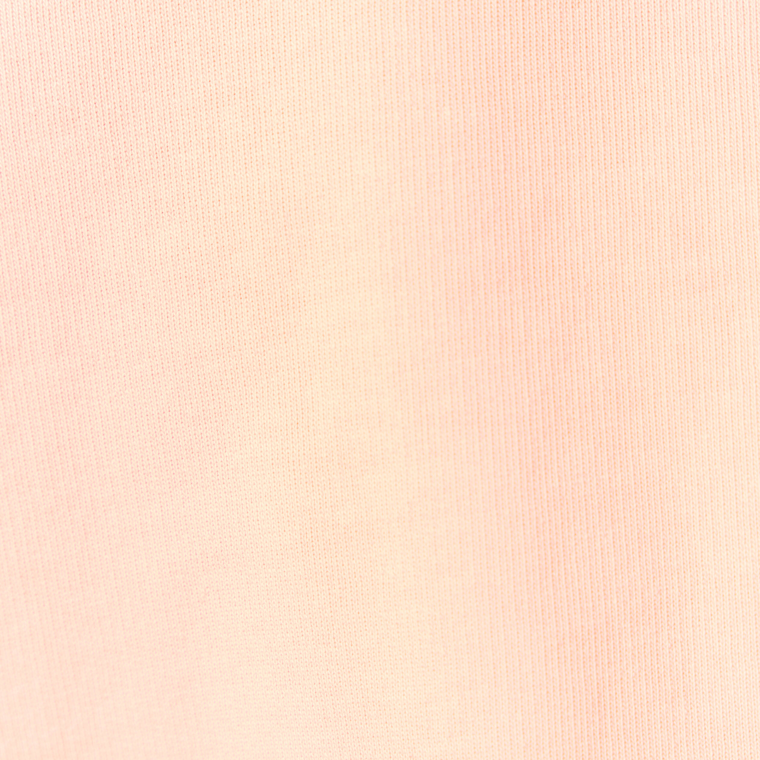 sweat manches longues col polo rose saumon femme Sweat manches longues col polo rose saumon femme