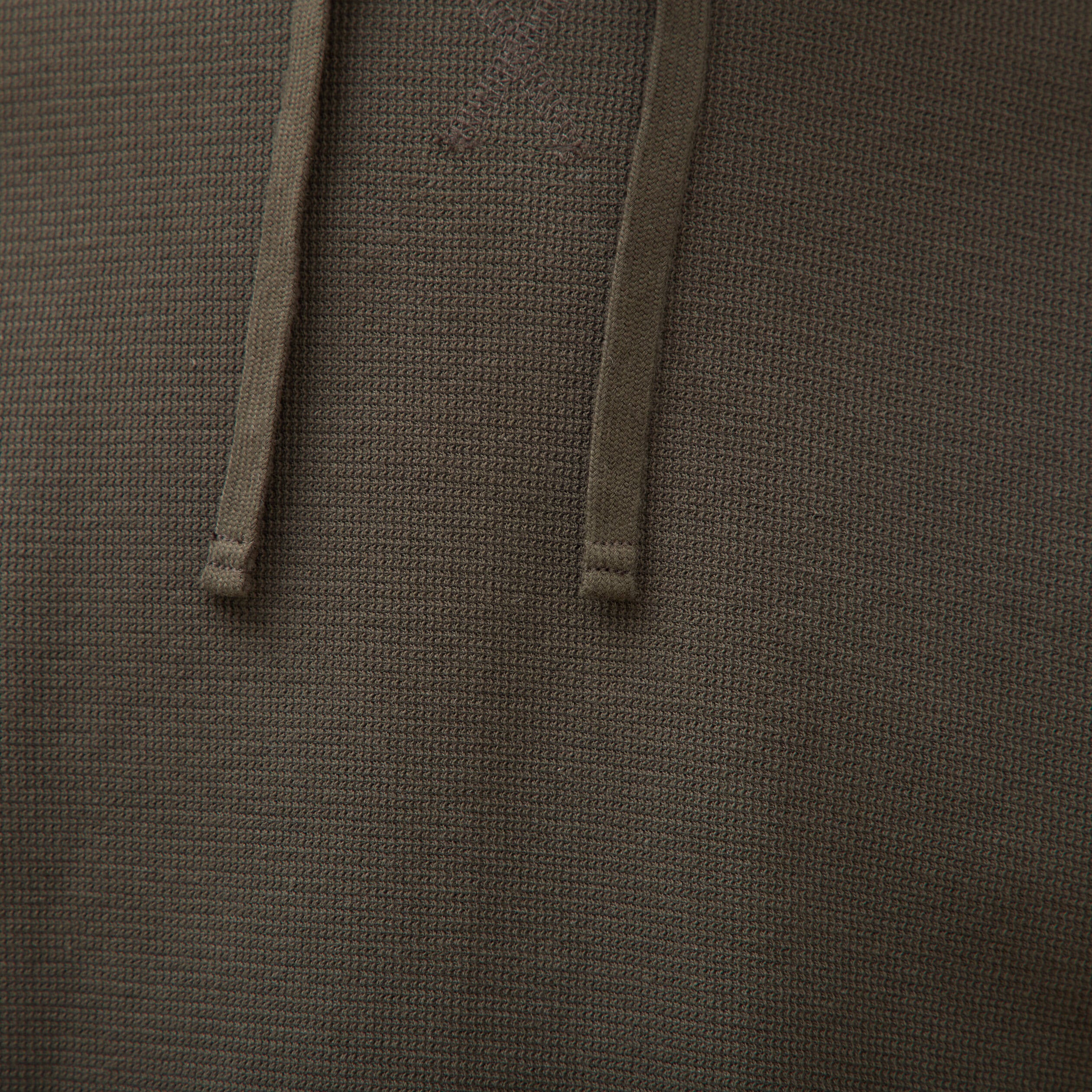 T-shirt &agrave; capuche vert kaki homme