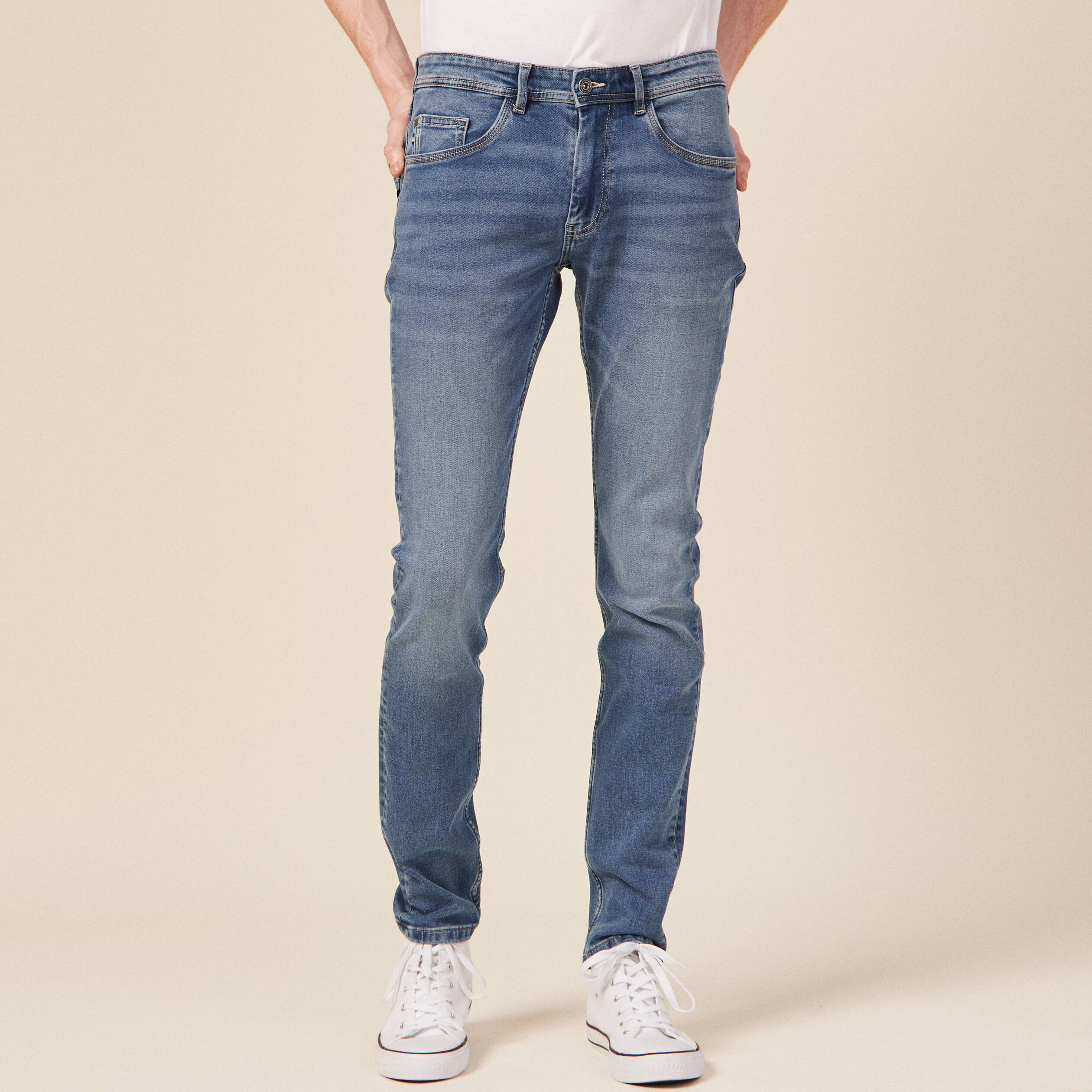Jeans slim ultra stretch denim stone homme Bonobo