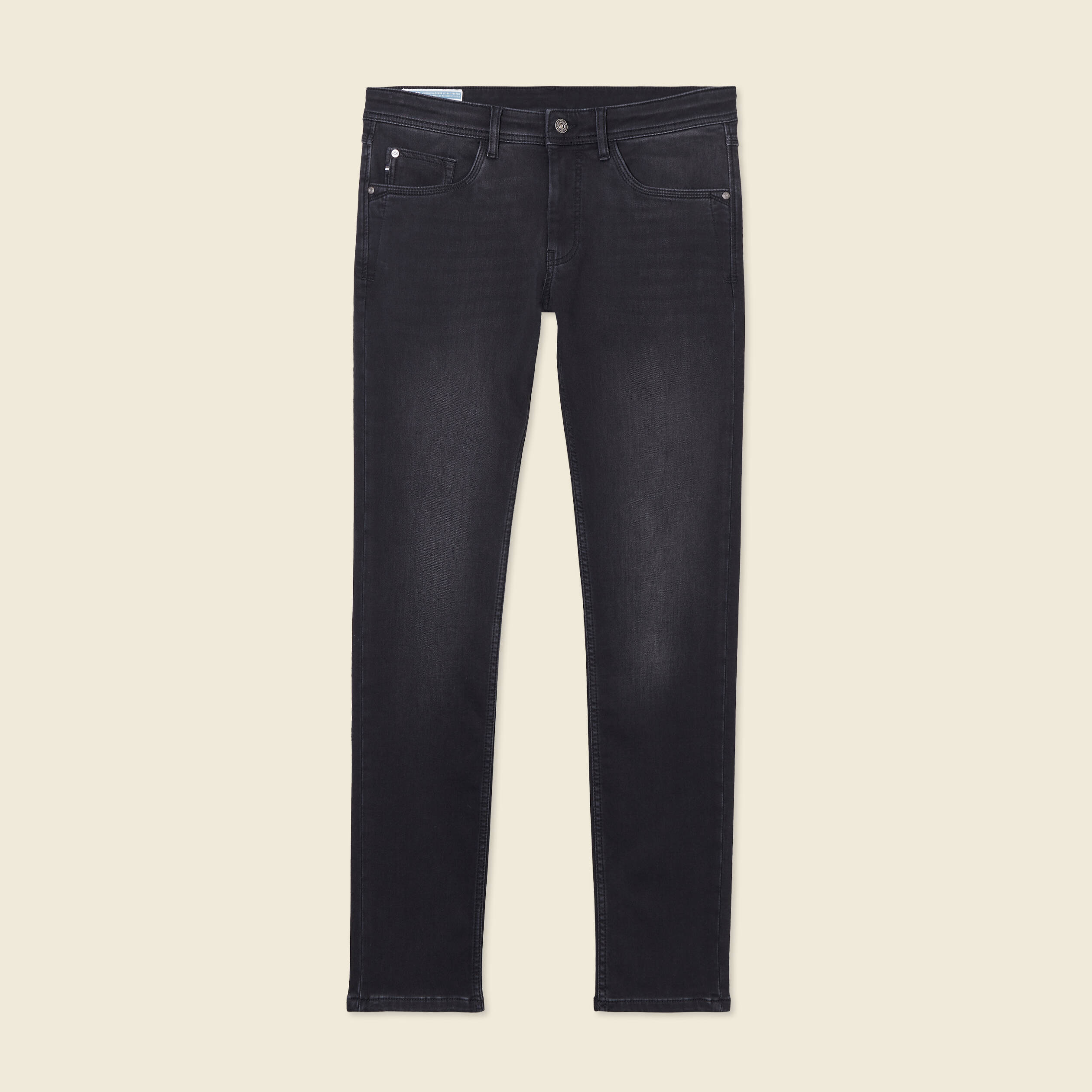 Jeans slim 5 poches denim snow noir homme