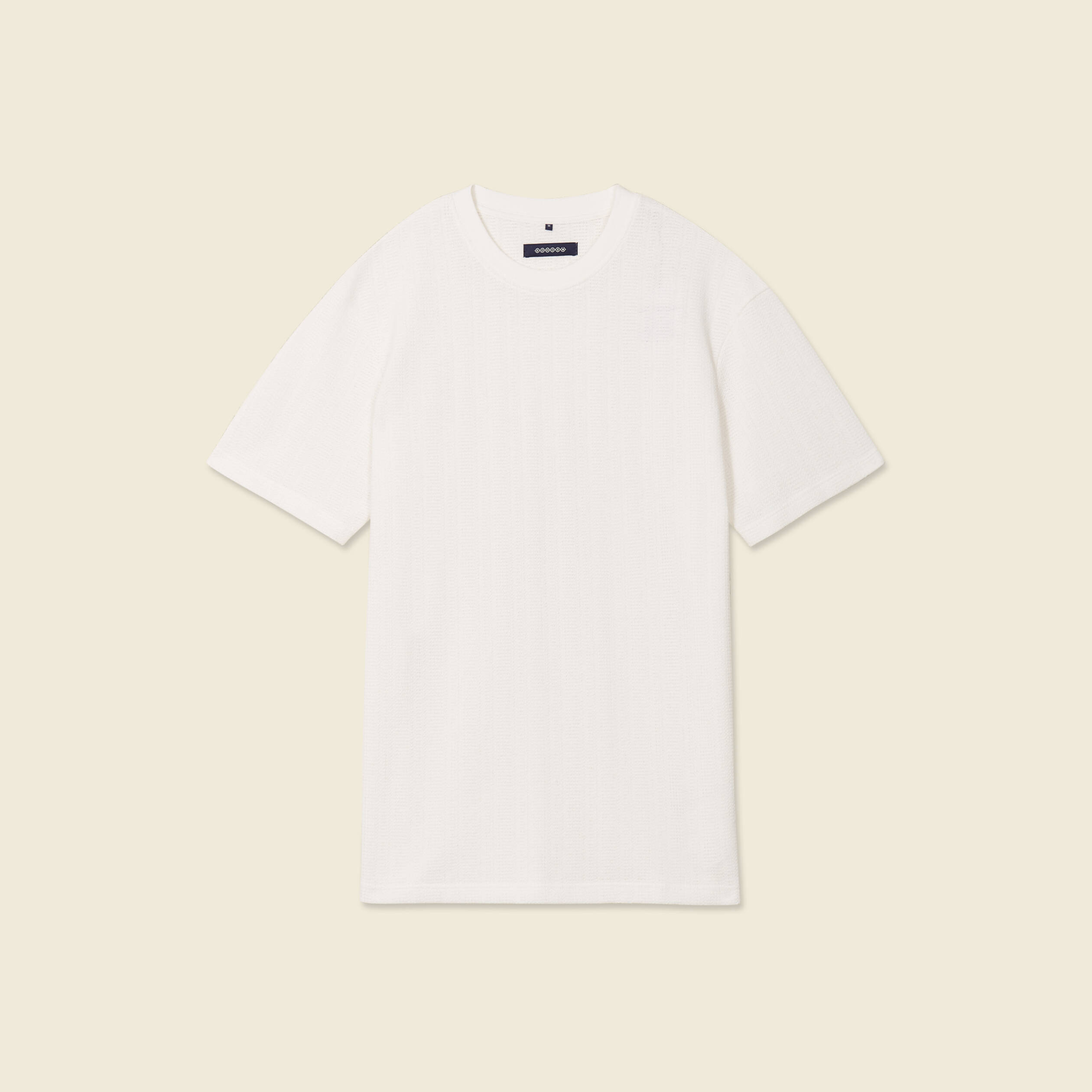 t shirt manches courtes ecru homme T-shirt manches courtes ecru homme